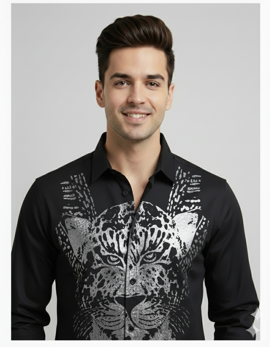 SMOKE PANTHER CLUB SHIRT [black]