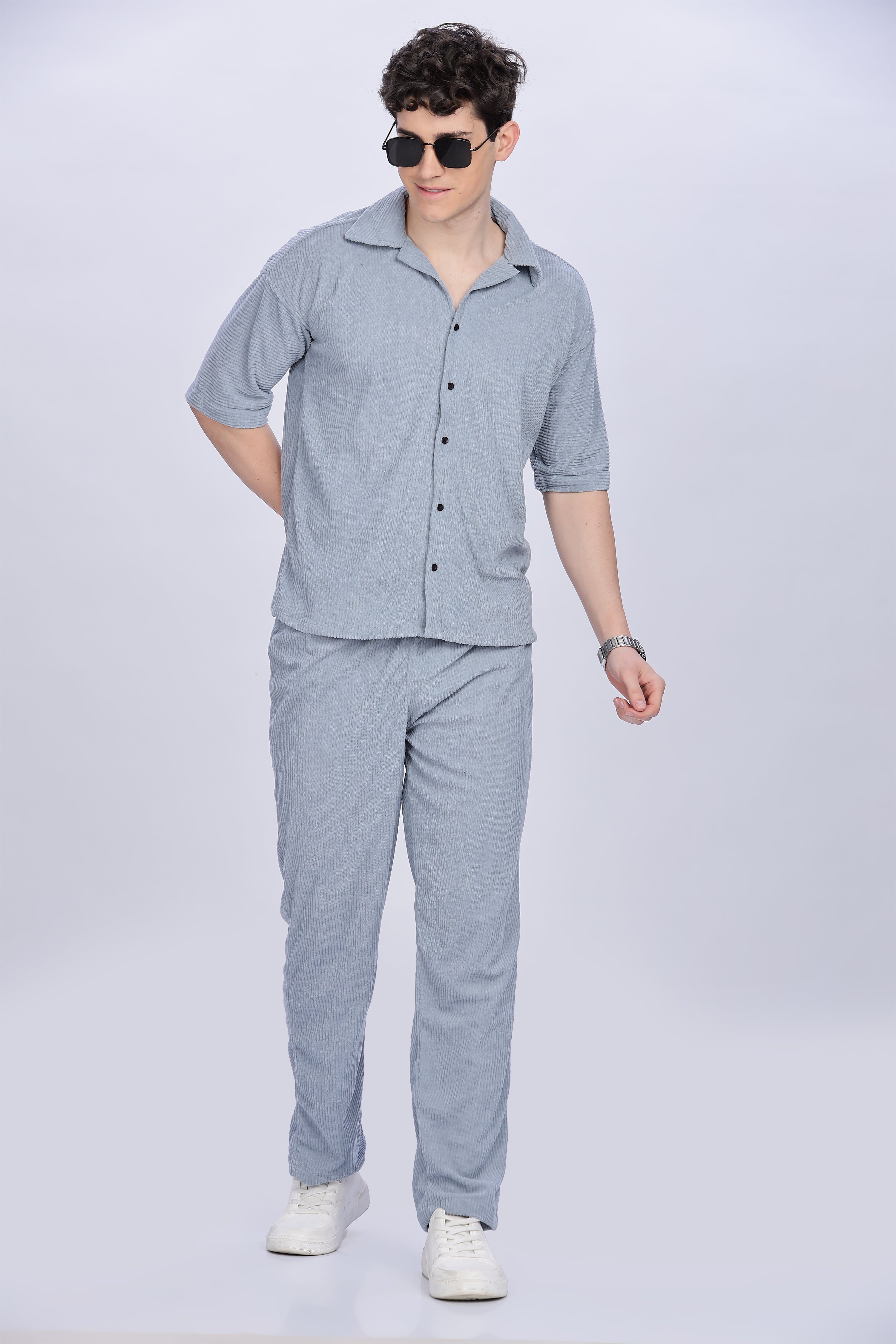 SMOKE CO-ORDS BLUE MEN