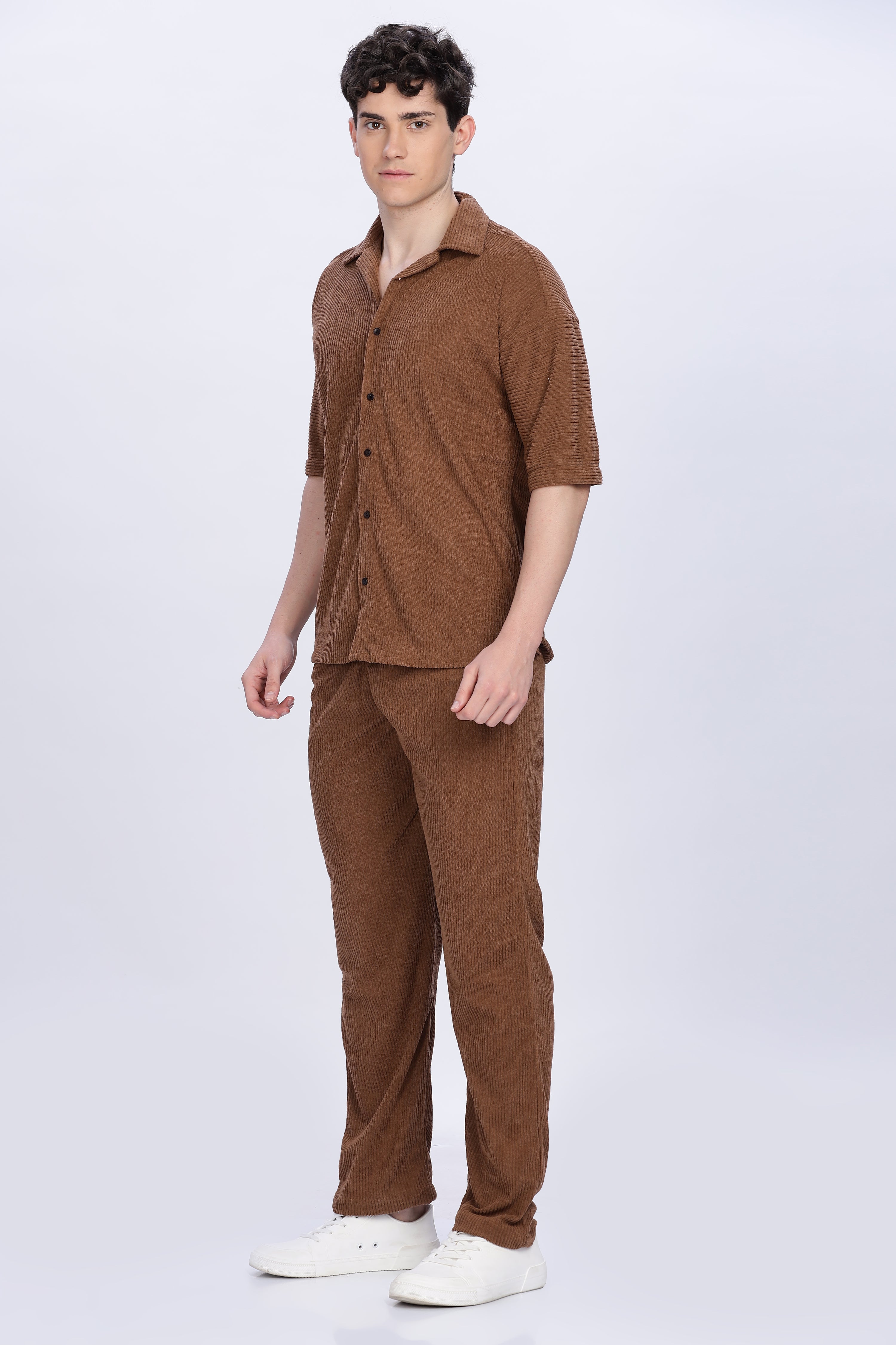 SMOKE CO-ORDS BROWN MEN