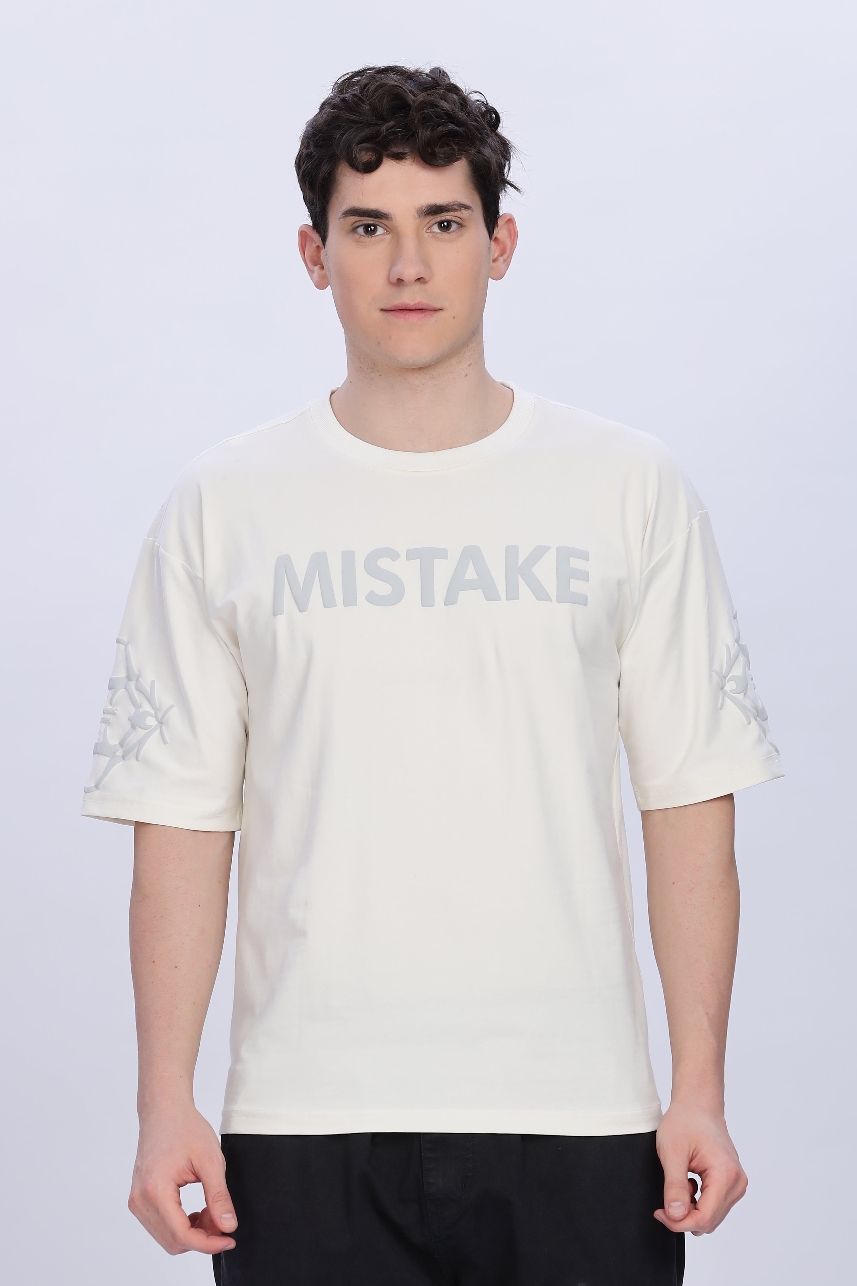 SMOKE SKULL DROP TEES [white]