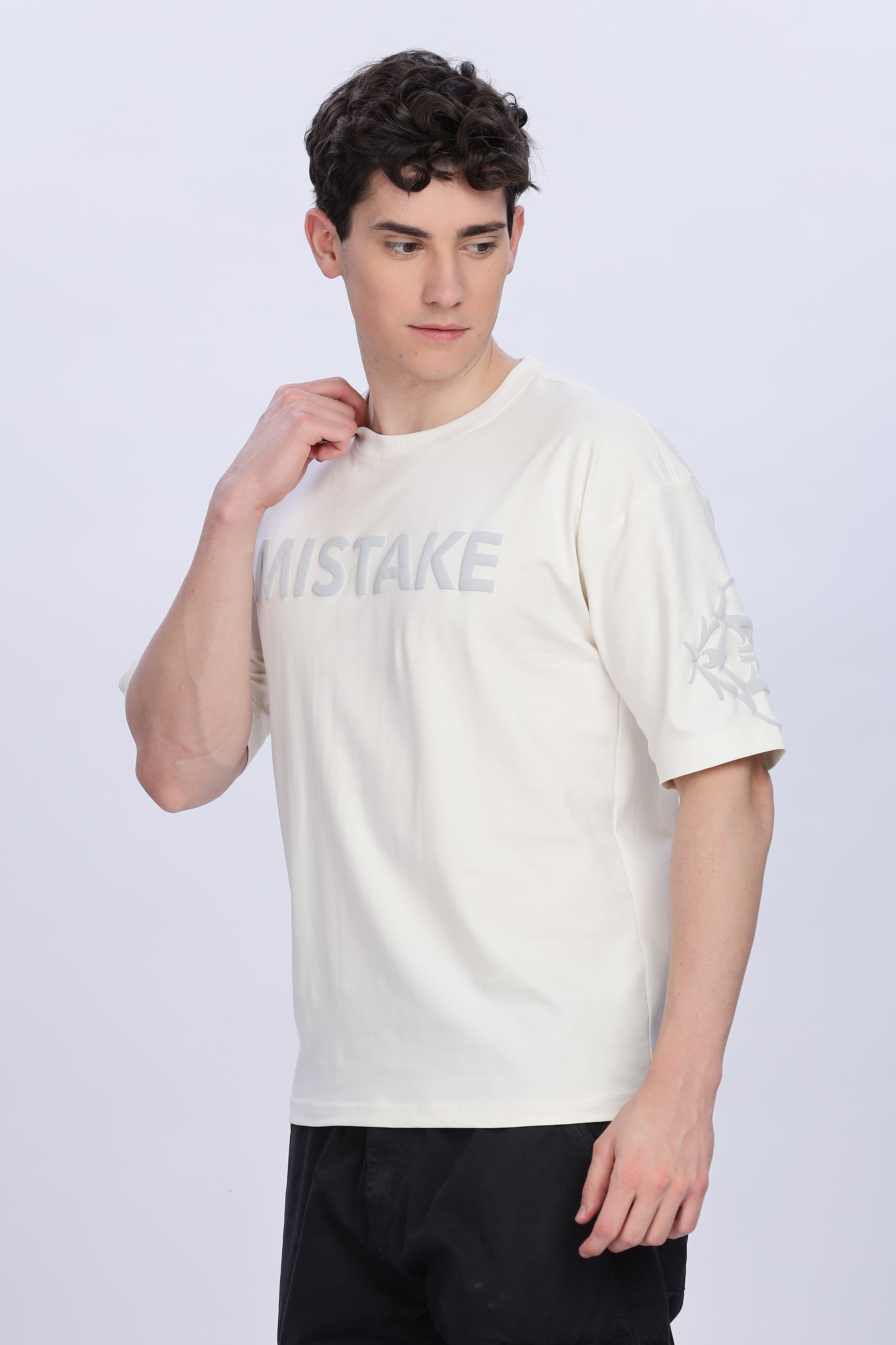 SMOKE SKULL DROP TEES [white]