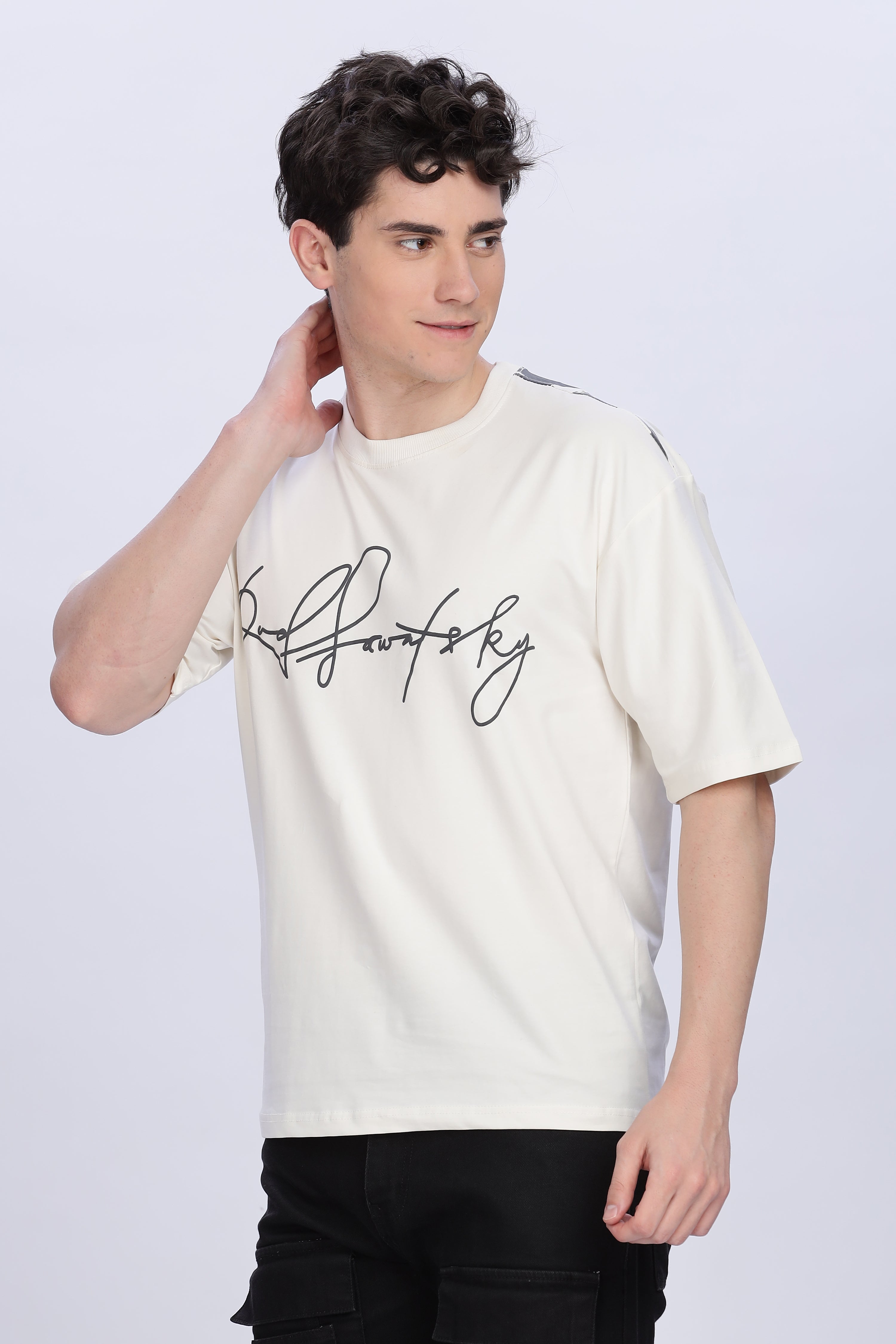 Smoke Rearfly Drop T-Shirt – White | Premium Streetwear Tee