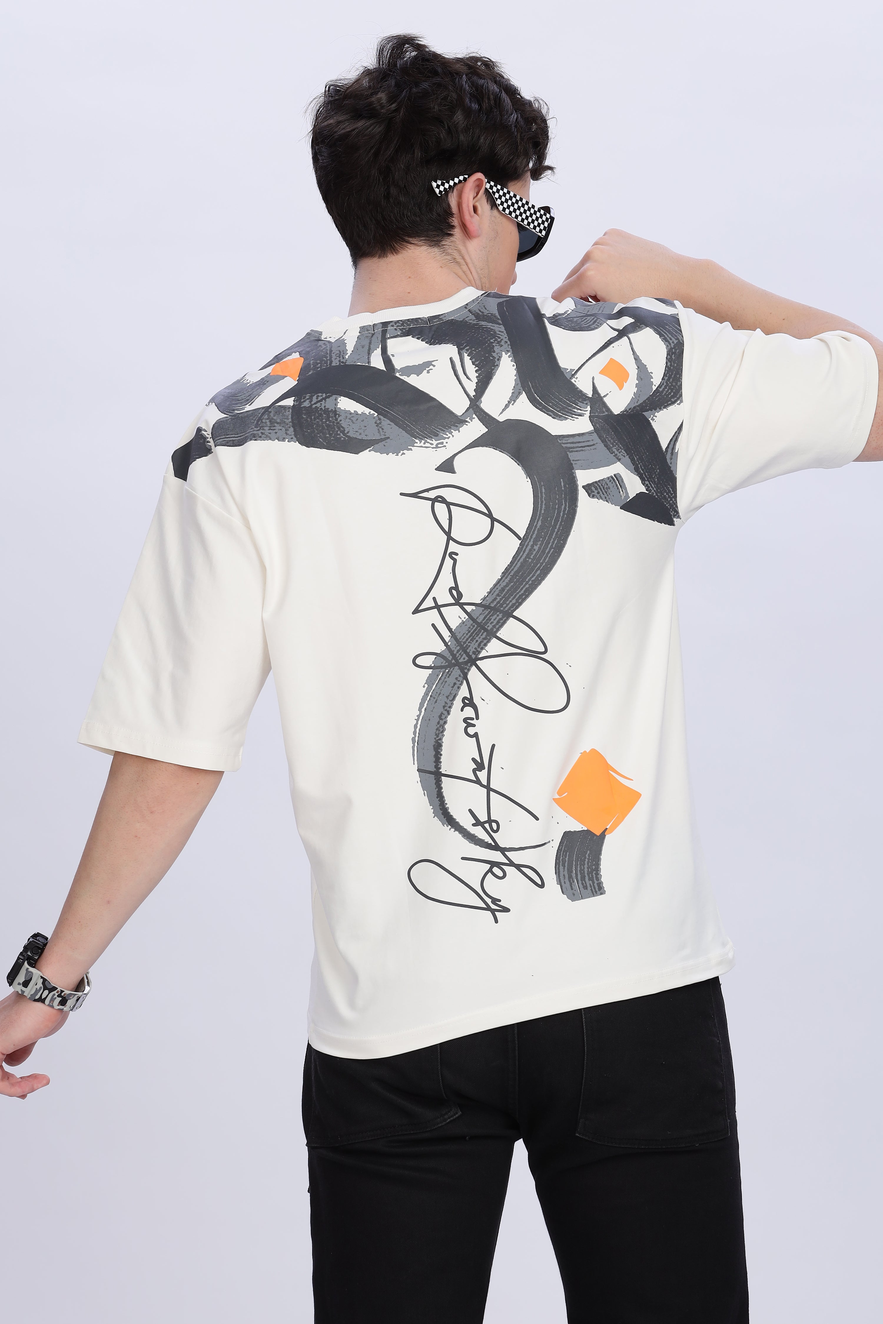 Smoke Rearfly Drop T-Shirt – White | Premium Streetwear Tee