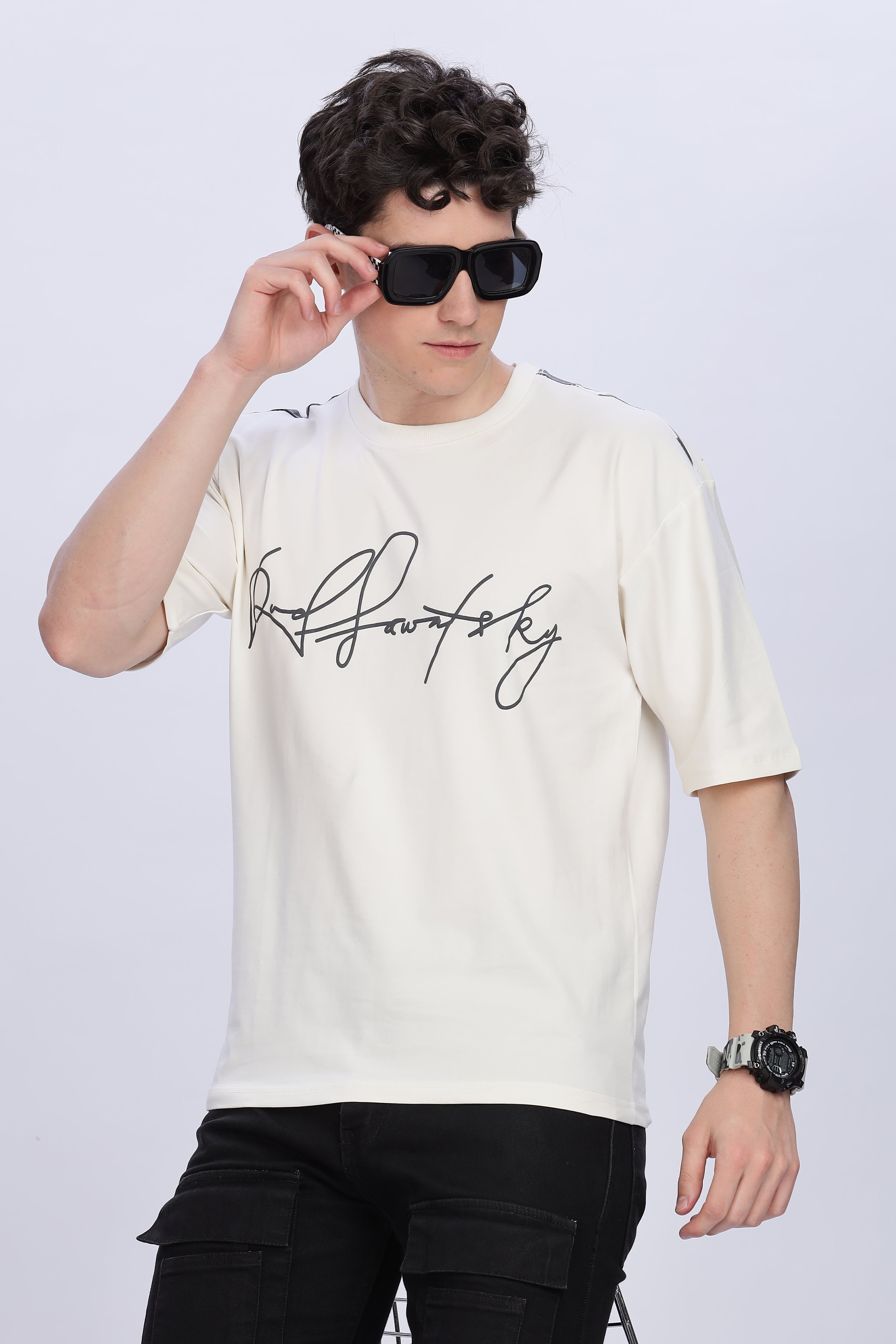 Smoke Rearfly Drop T-Shirt – White | Premium Streetwear Tee