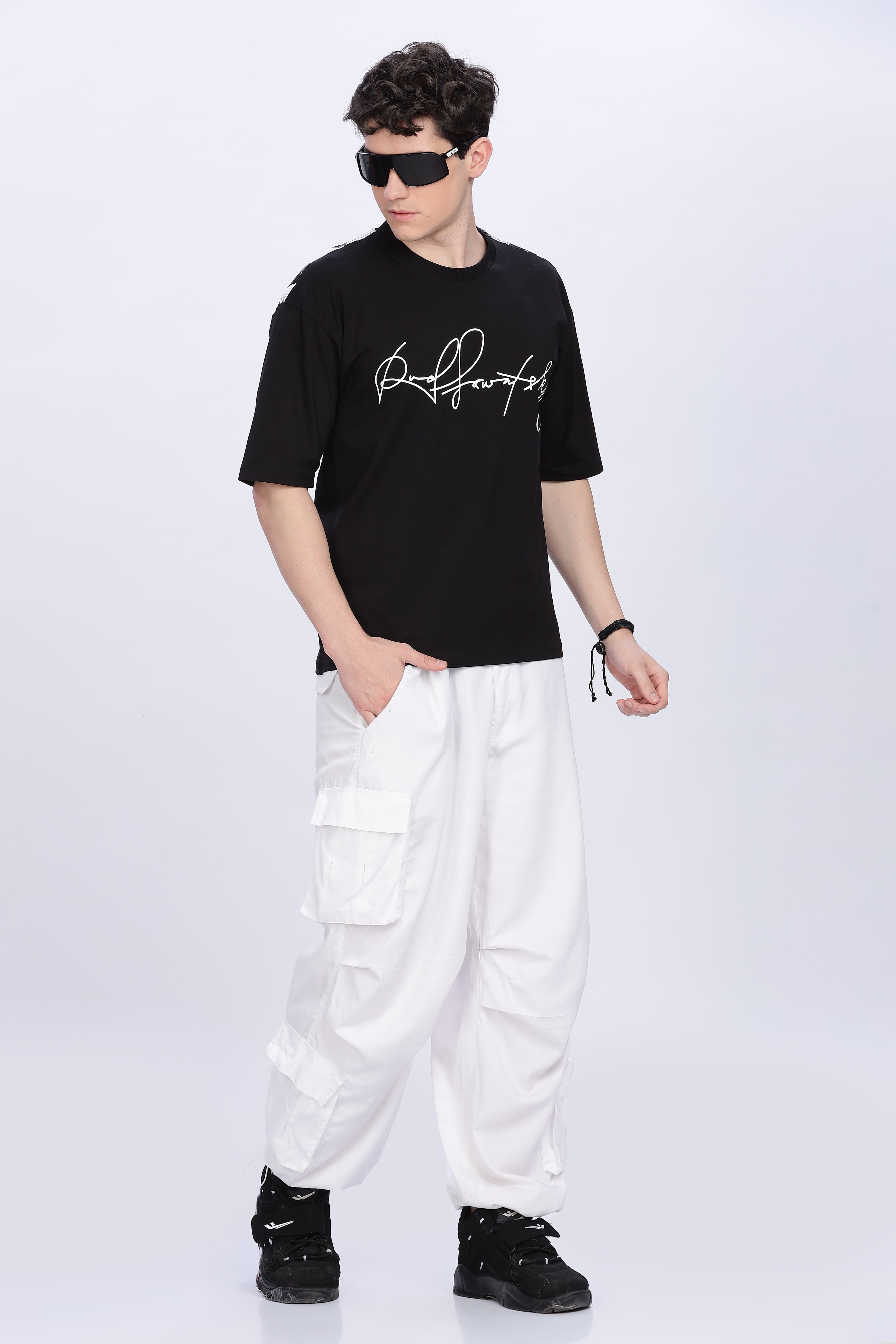 Smoke Rearfly Drop T-Shirt – Black | Premium Streetwear Tee