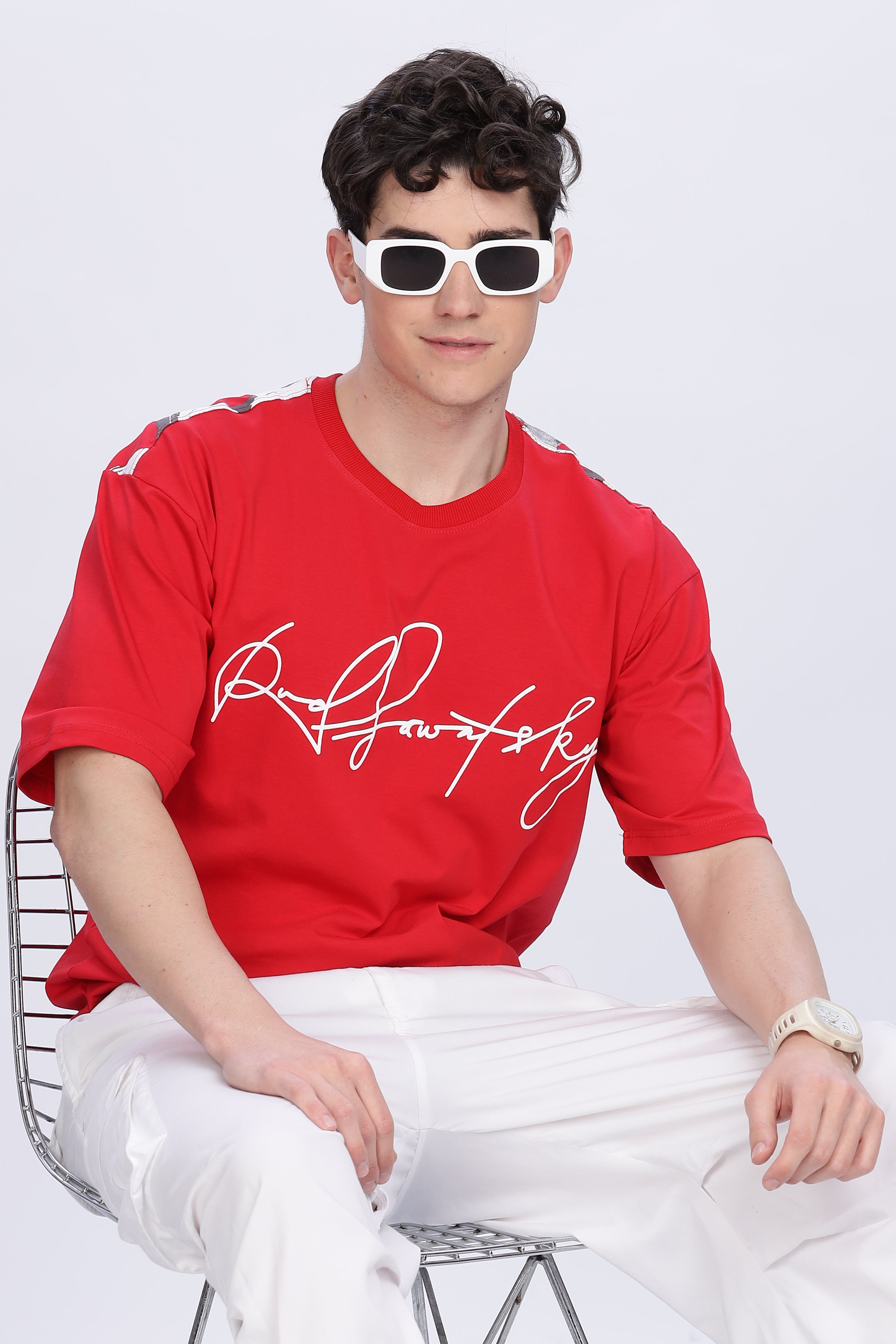 Smoke Rarefly Drop T-Shirt – Red | Bold Premium Streetwear Tee