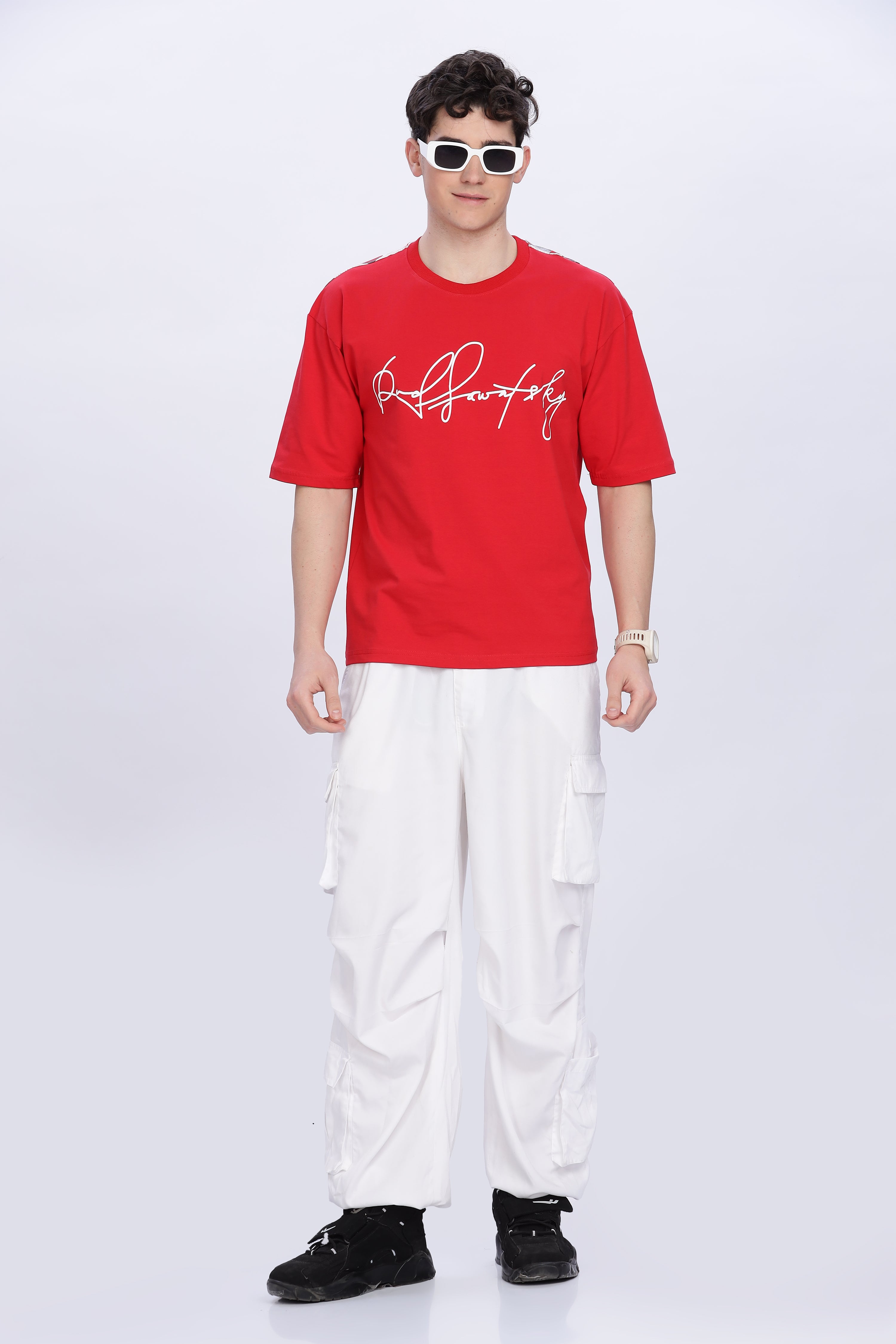 Smoke Rarefly Drop T-Shirt – Red | Bold Premium Streetwear Tee