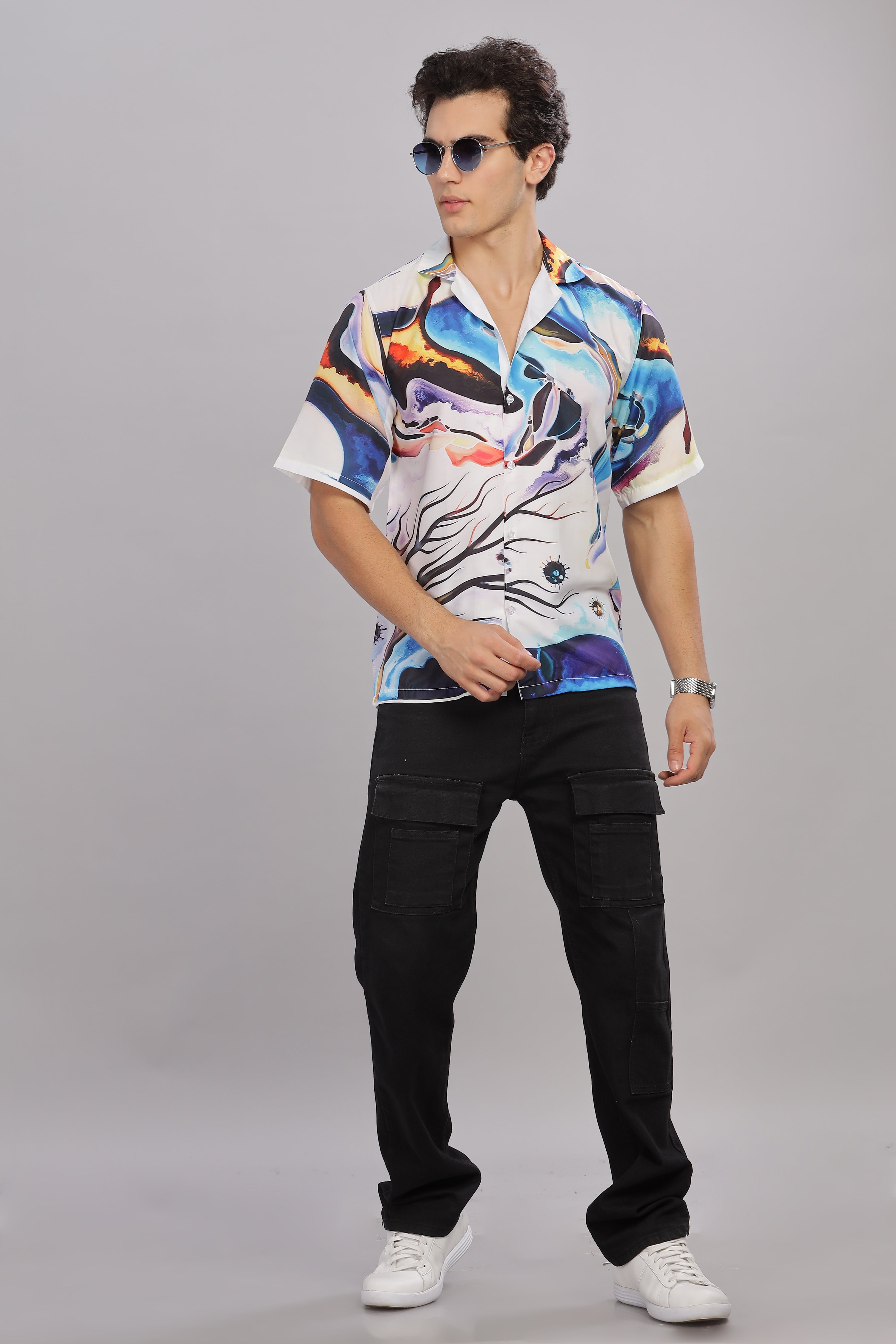 SMOKE LUXOR DROP SHIRT [white]