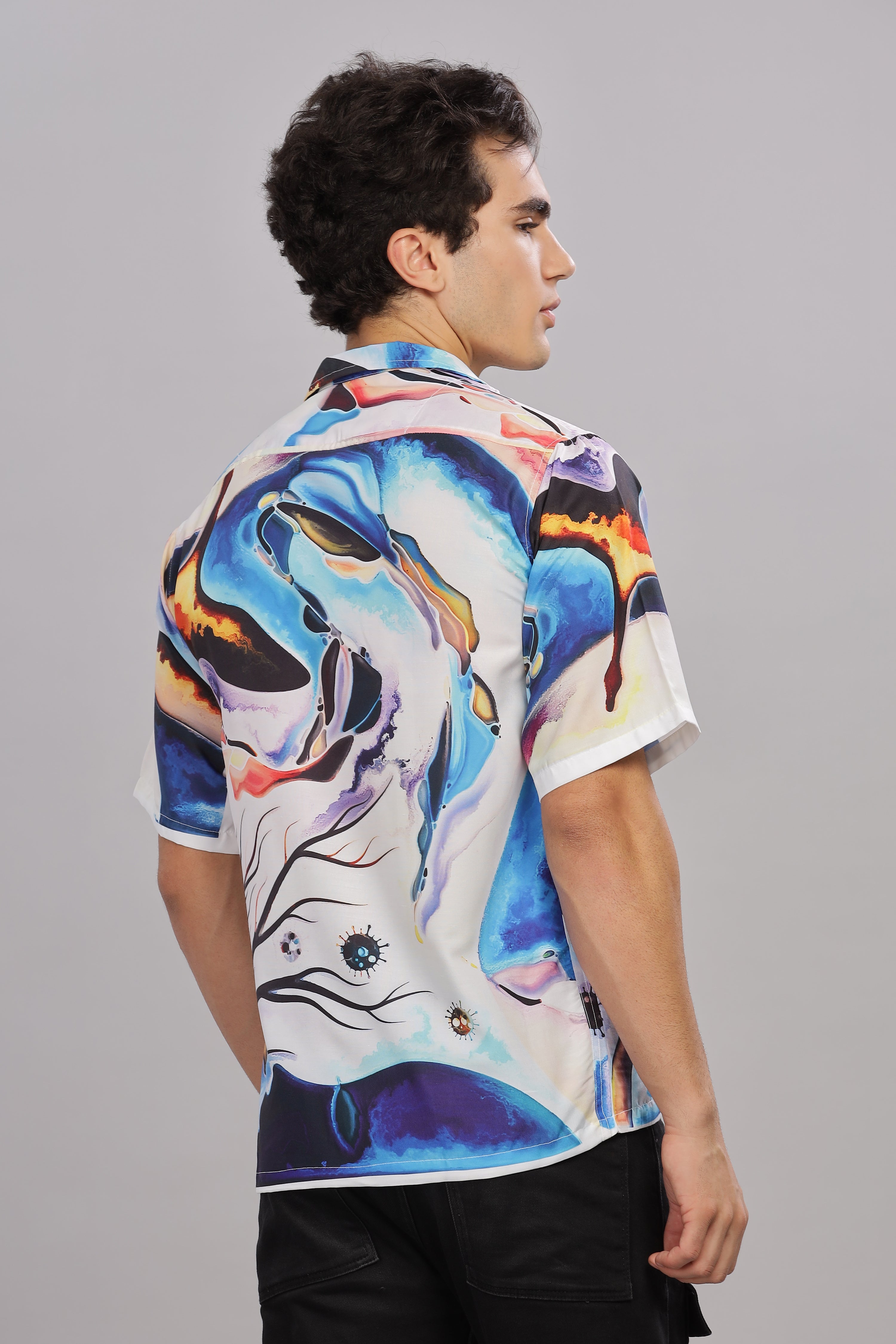 SMOKE LUXOR DROP SHIRT [white]