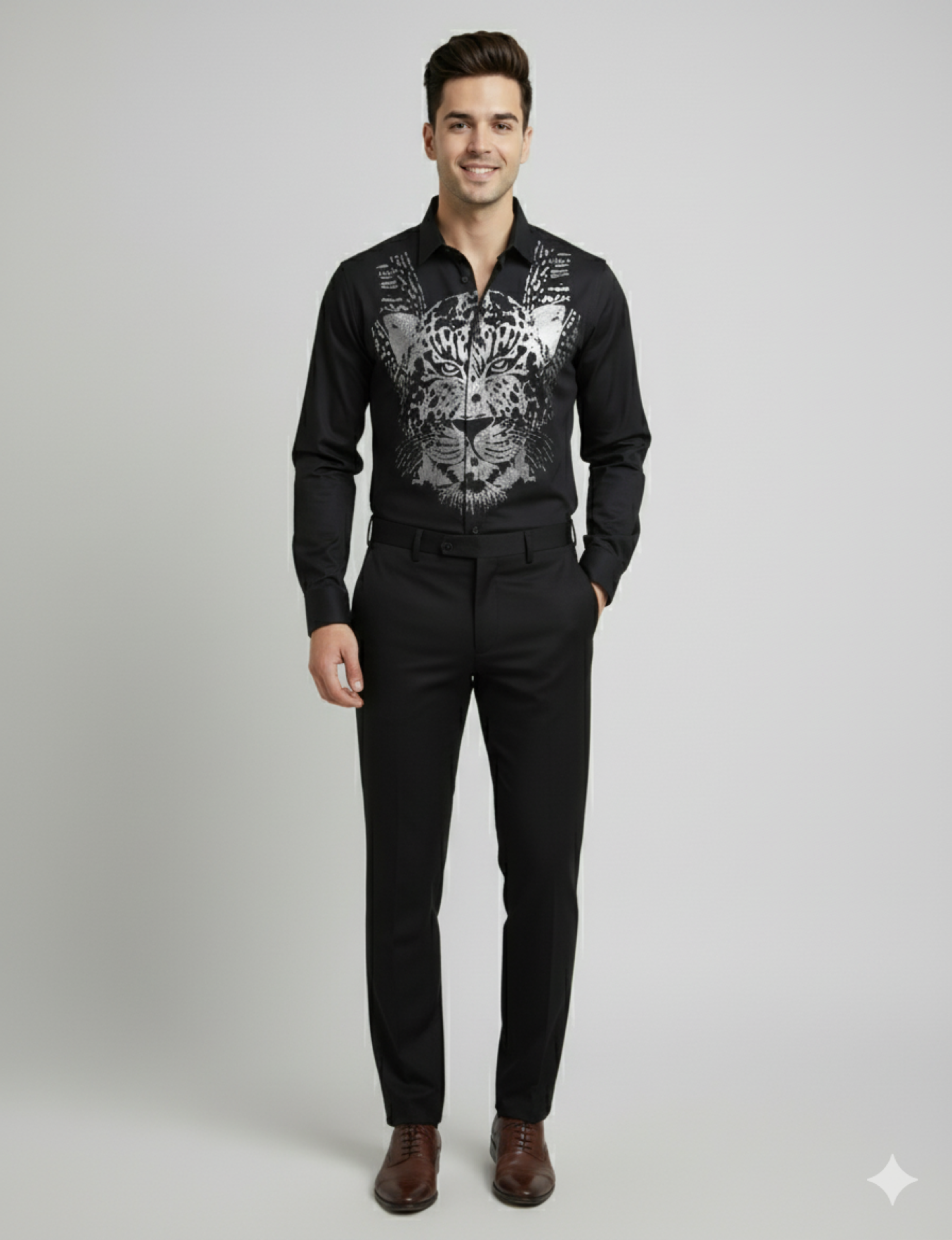 SMOKE PANTHER CLUB SHIRT [black]