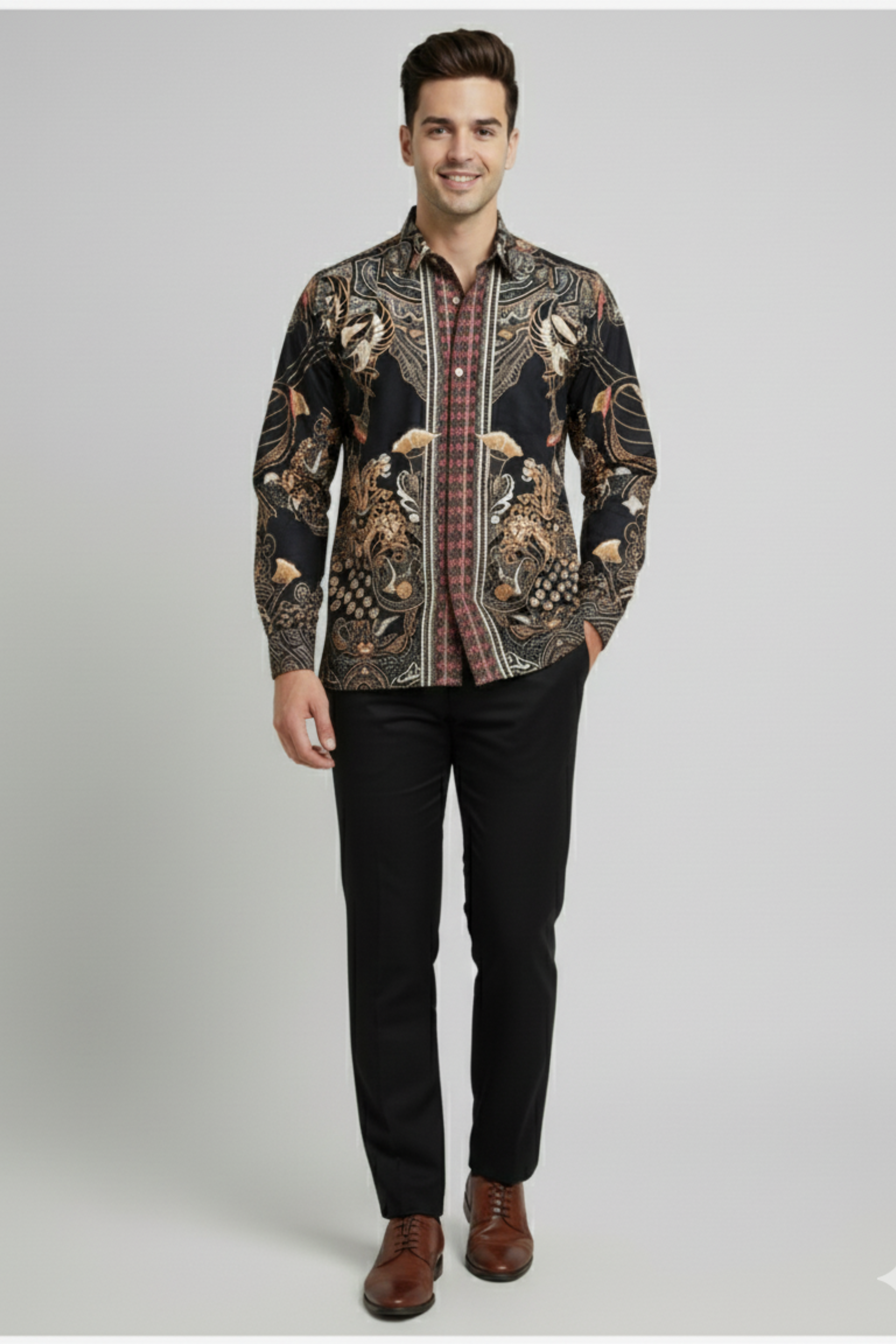 SMOKE PARIS CLUB SHIRT [BLACK]