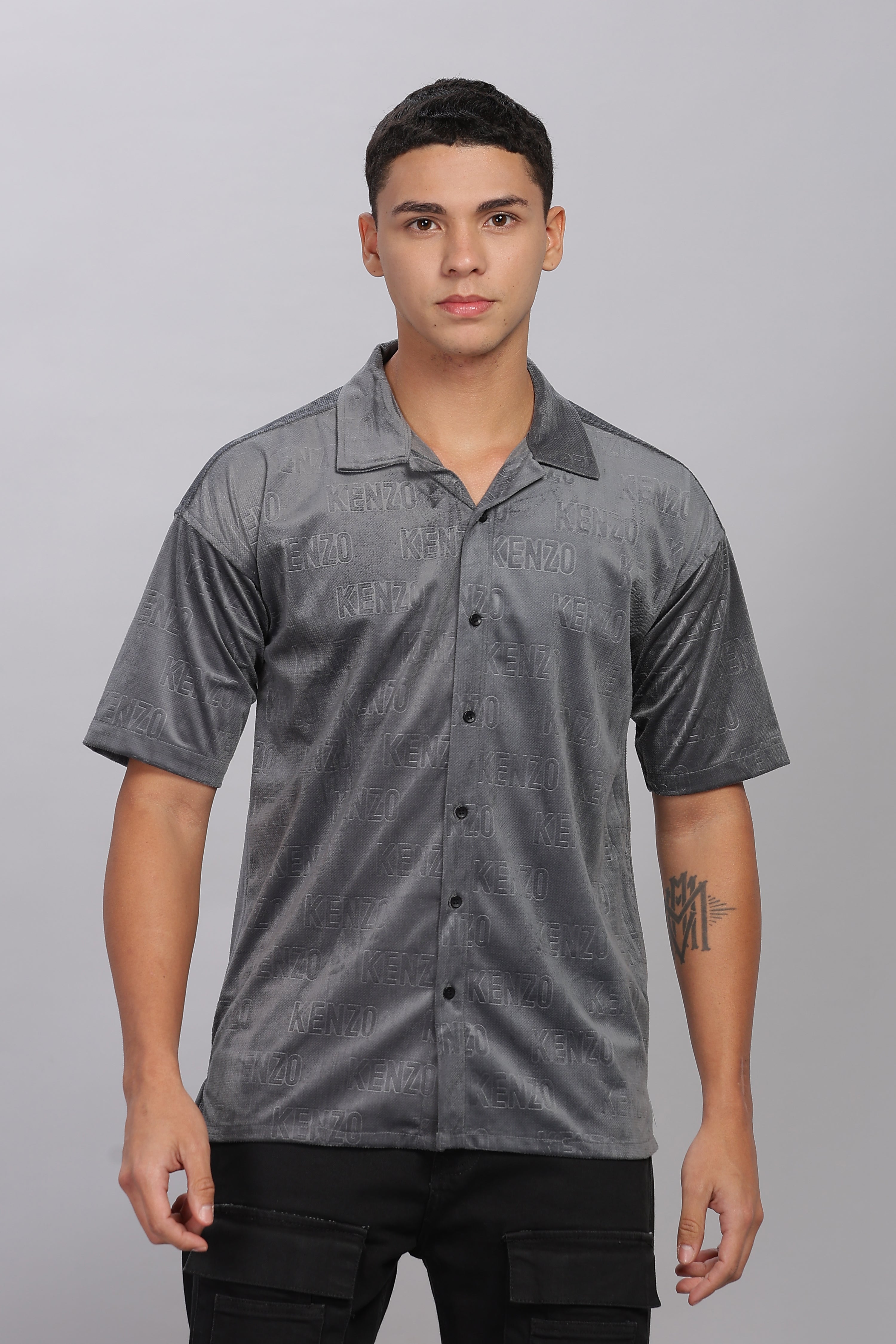 SMOKE CLUB DROP SHIRT [grey]