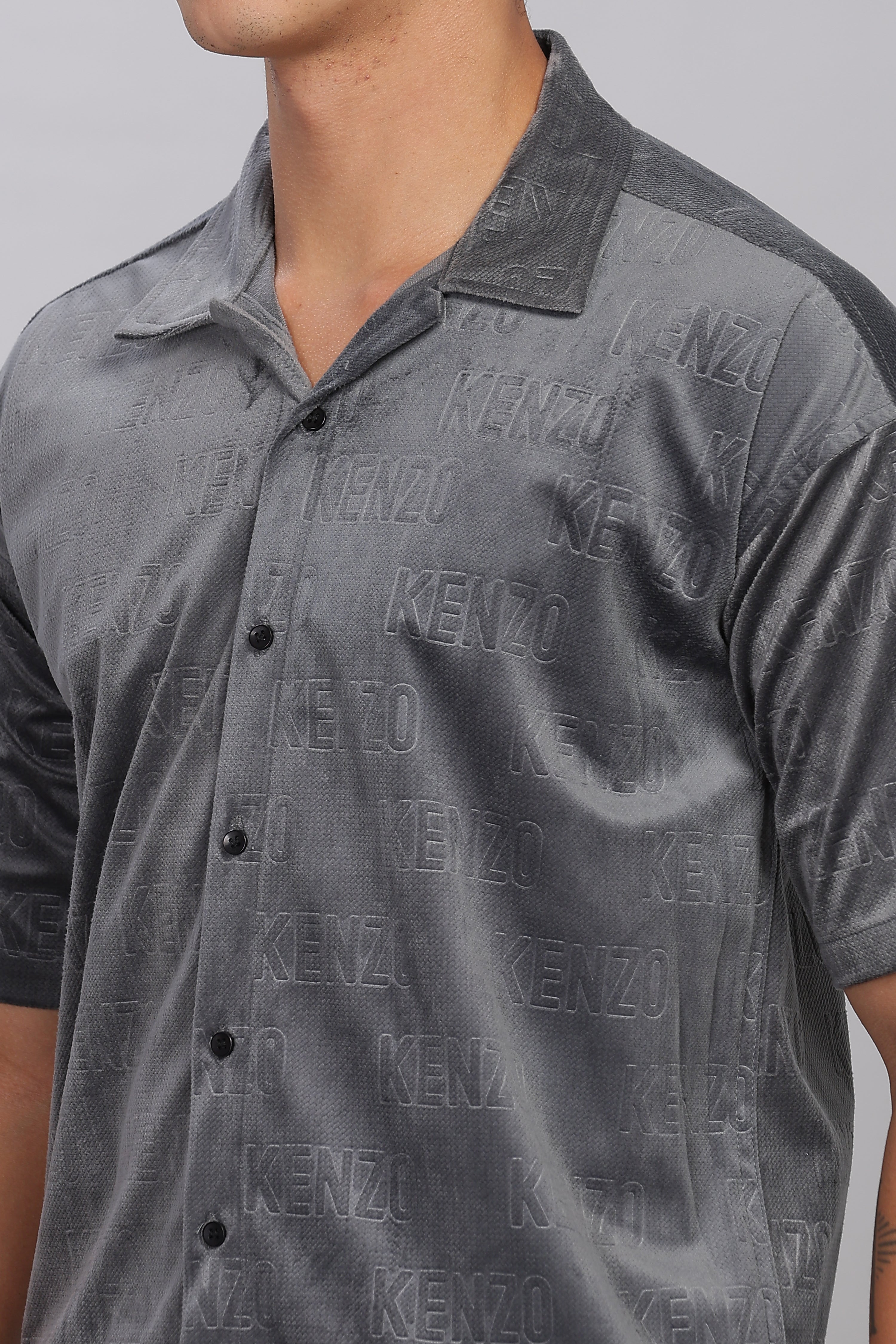 SMOKE CLUB DROP SHIRT [grey]