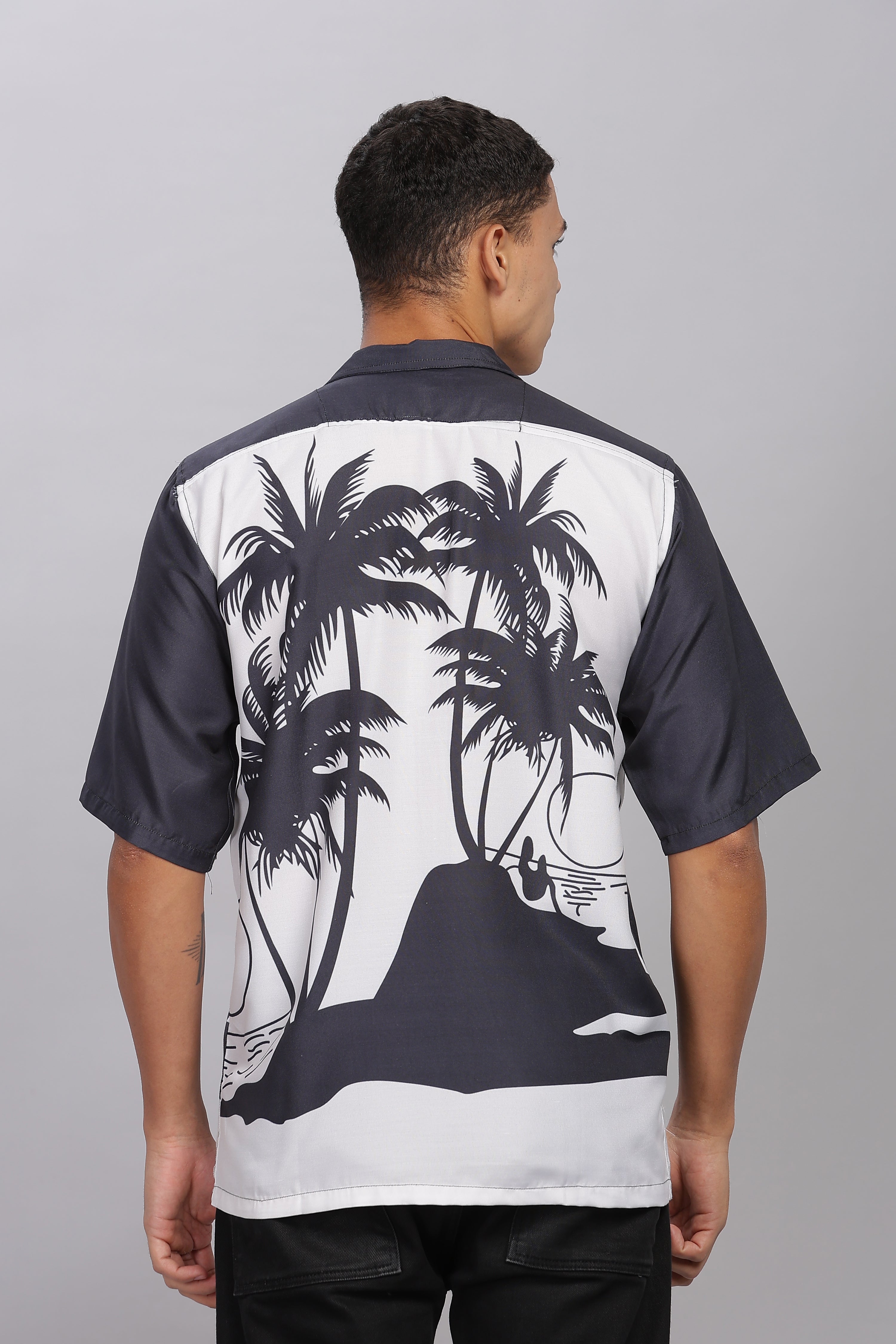 SMOKE BEACH DROP SHIRT [white]