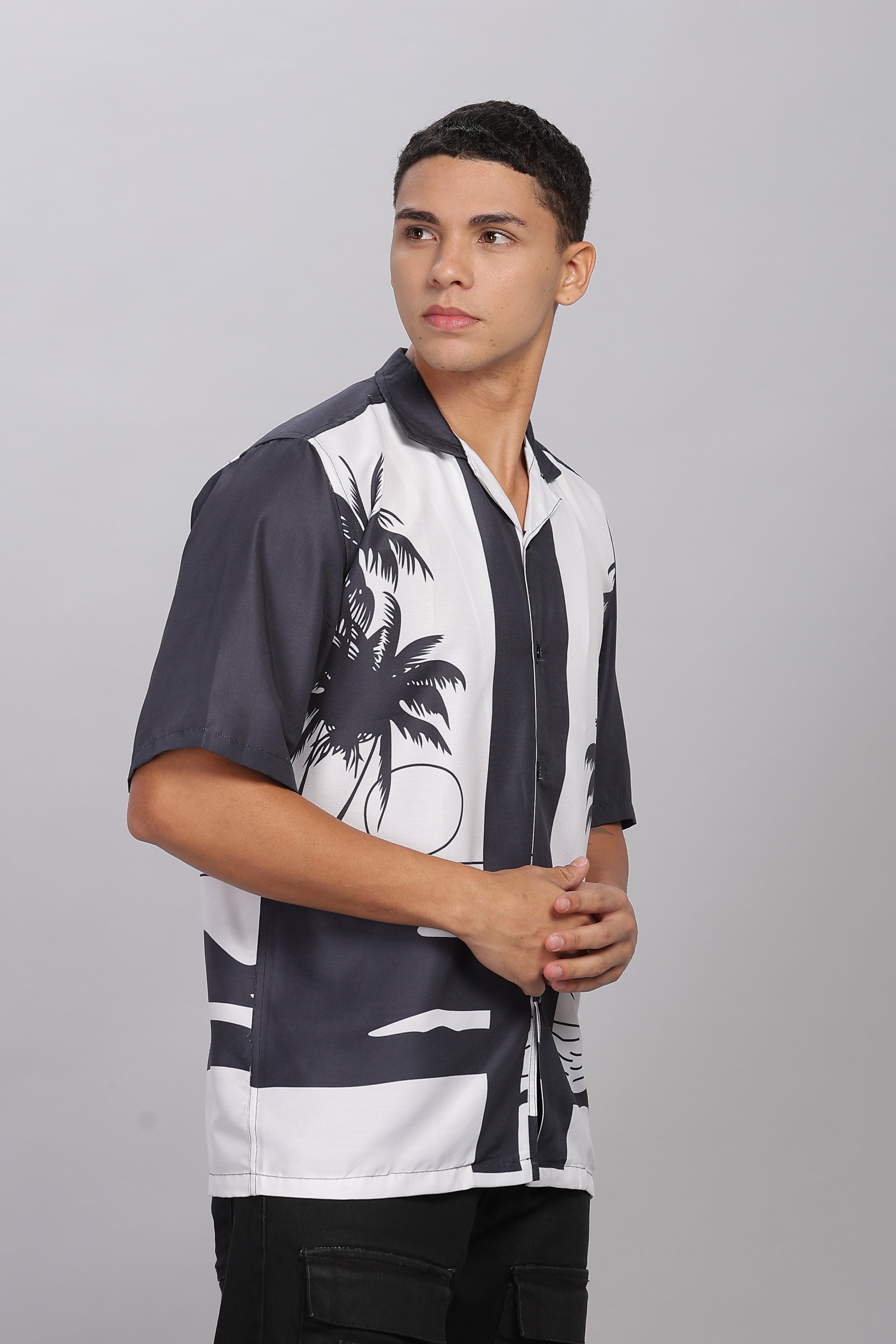 SMOKE BEACH DROP SHIRT [white]