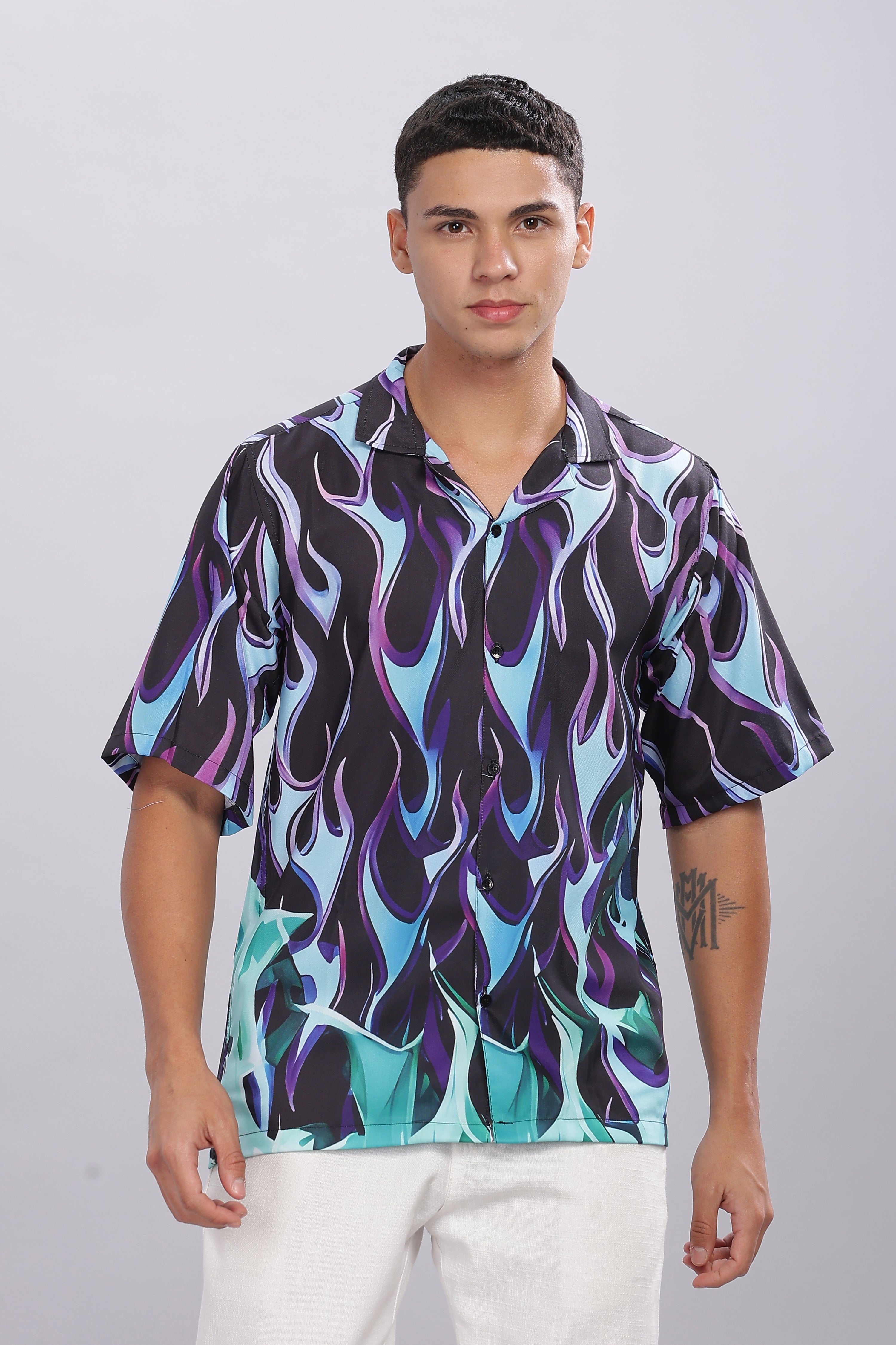 SMOKE FLAMES DROP SHIRT