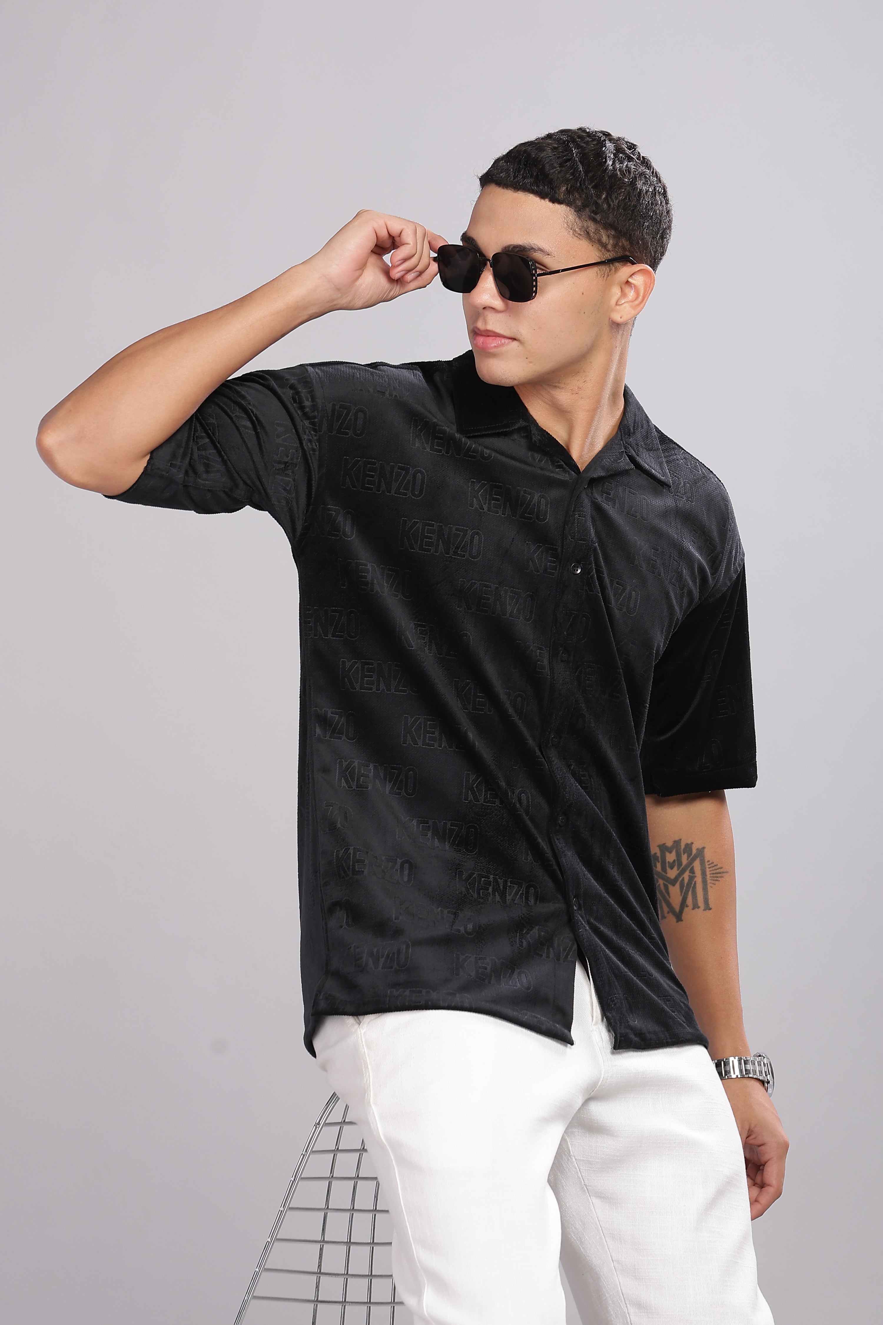 SMOKE CLUB BLACK SHIRT