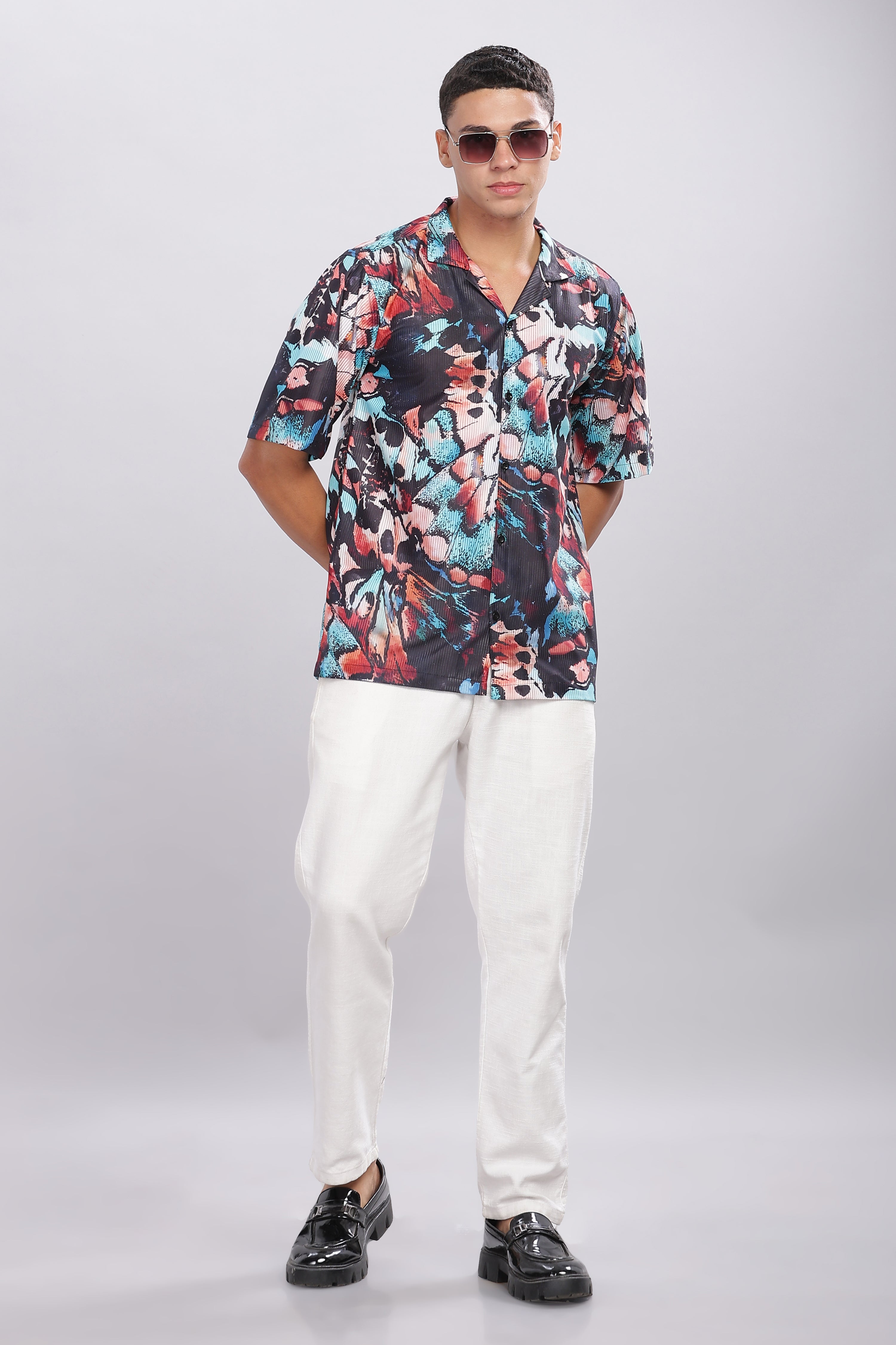 SMOKE ABSTRACT DROP SHIRT