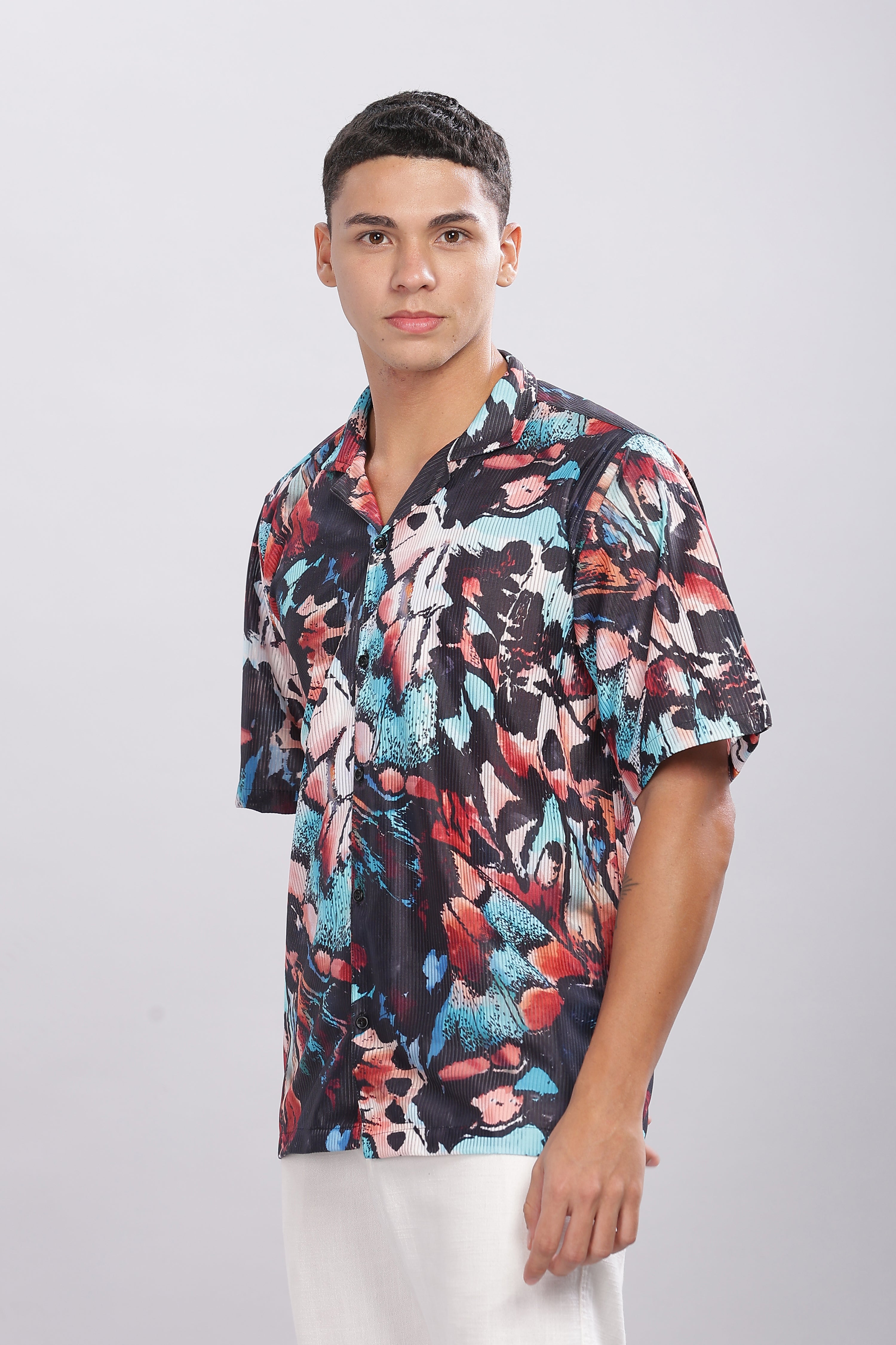 SMOKE ABSTRACT DROP SHIRT
