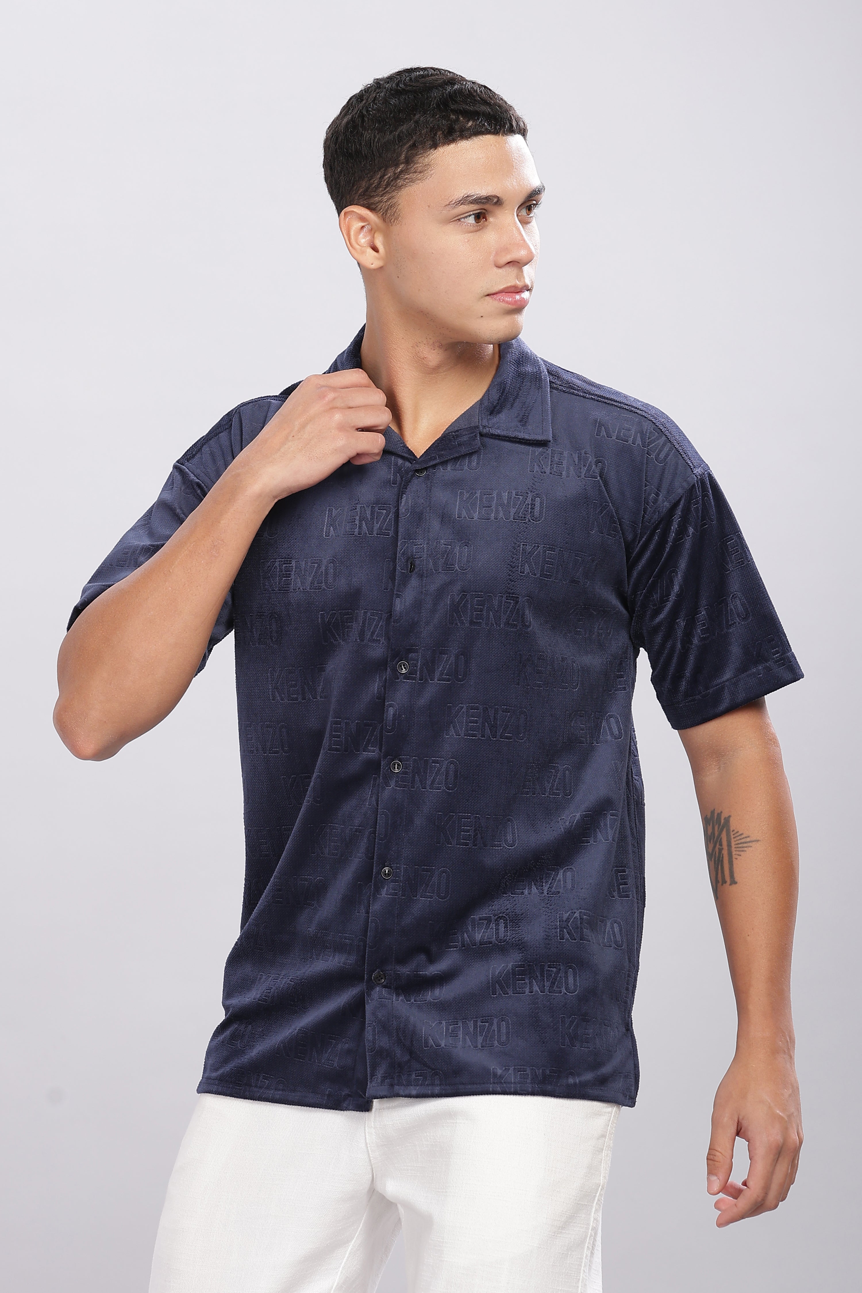 SMOKE CLUB BLUE SHIRT