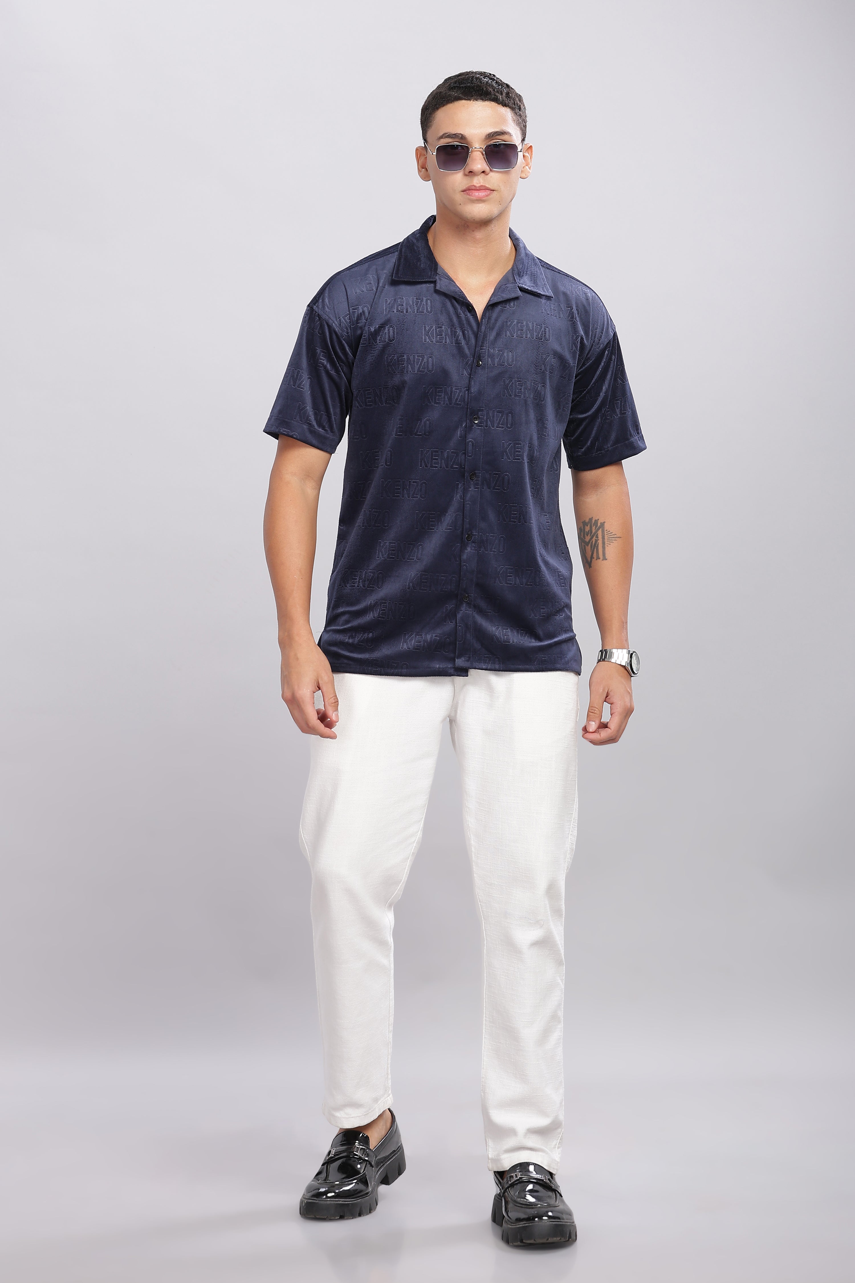 SMOKE CLUB BLUE SHIRT