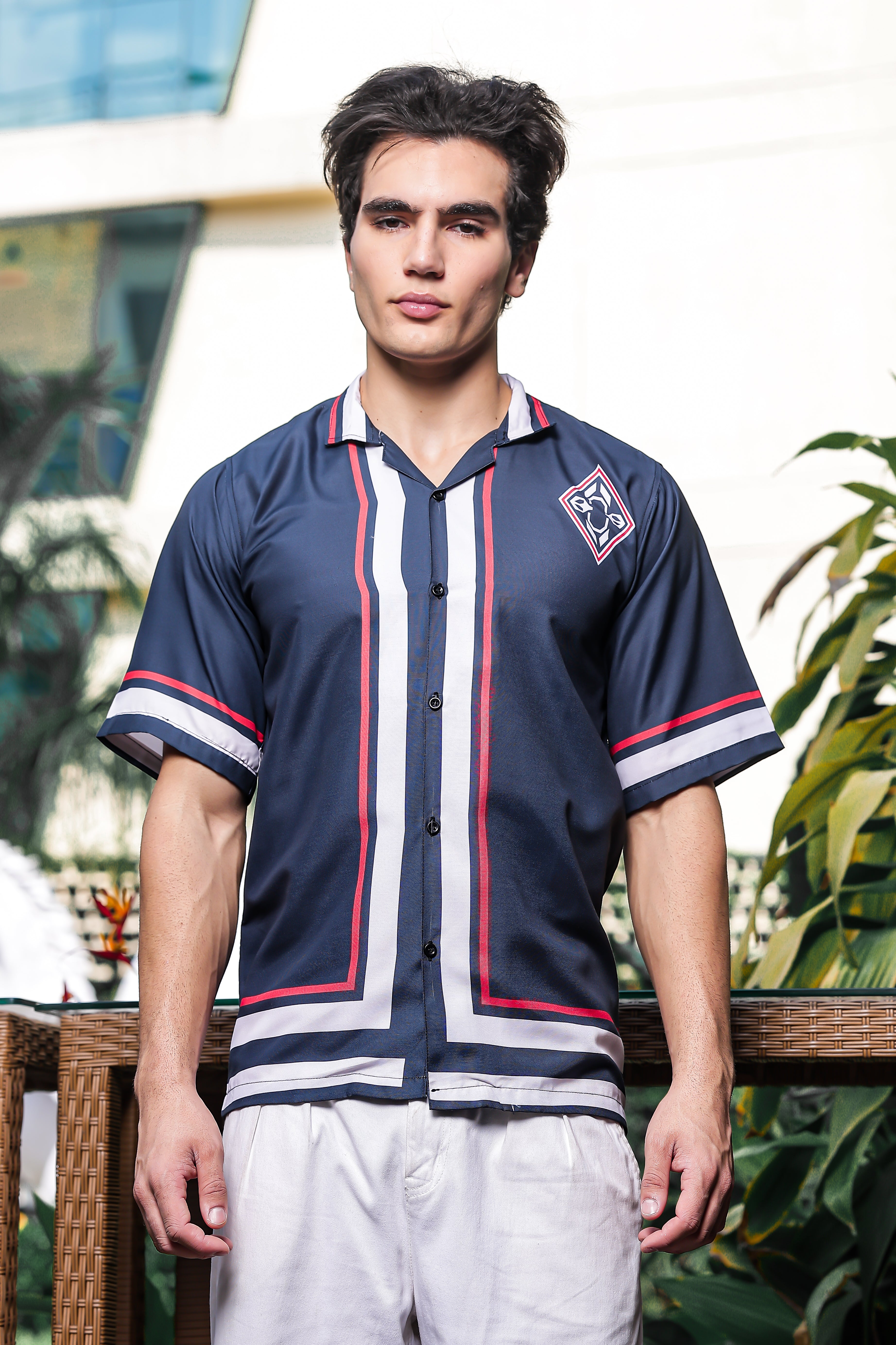 SMOKE MASSIMO DROP SHIRT [blue]