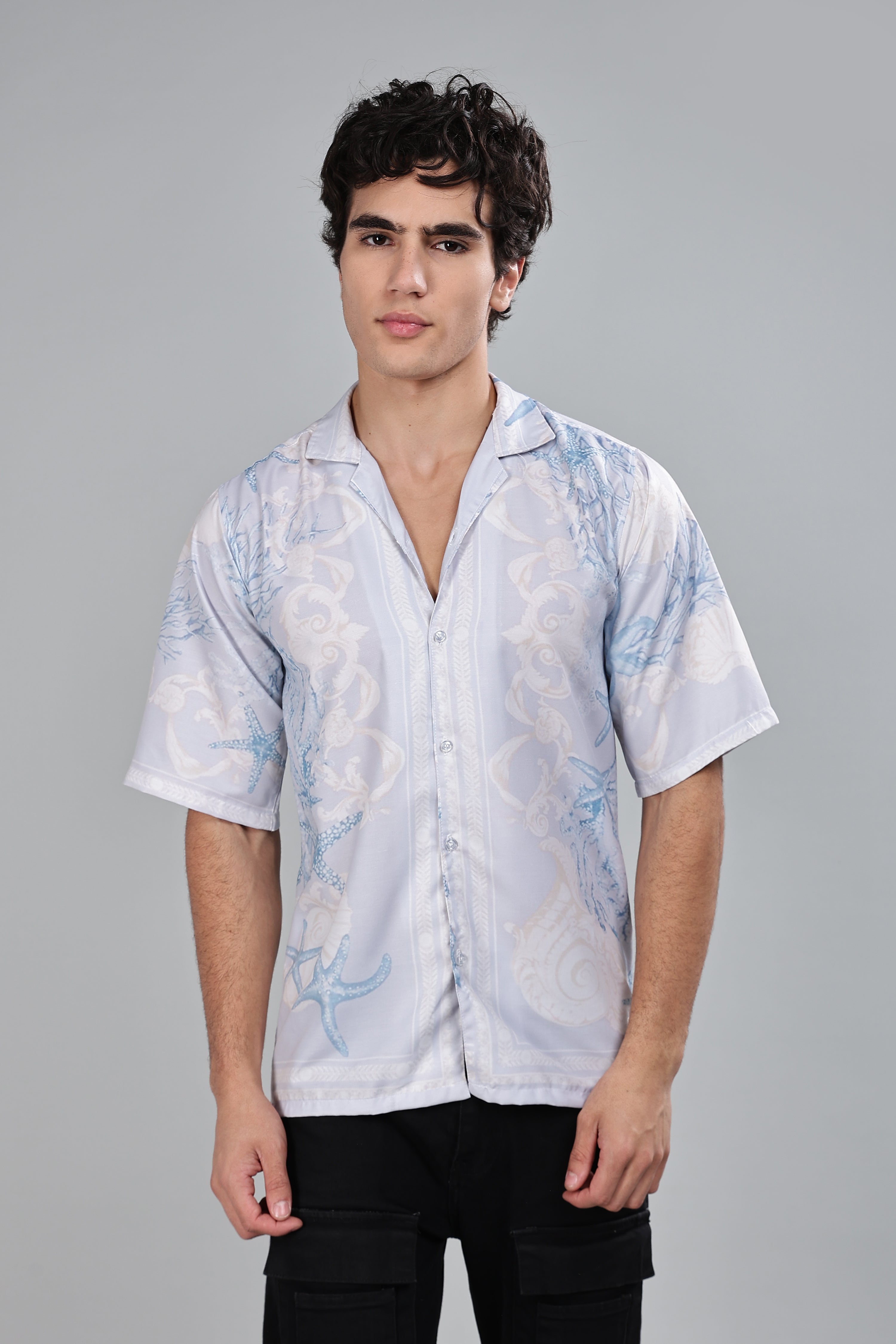 SMOKE BASTIAN DROP SHIRT [blue]