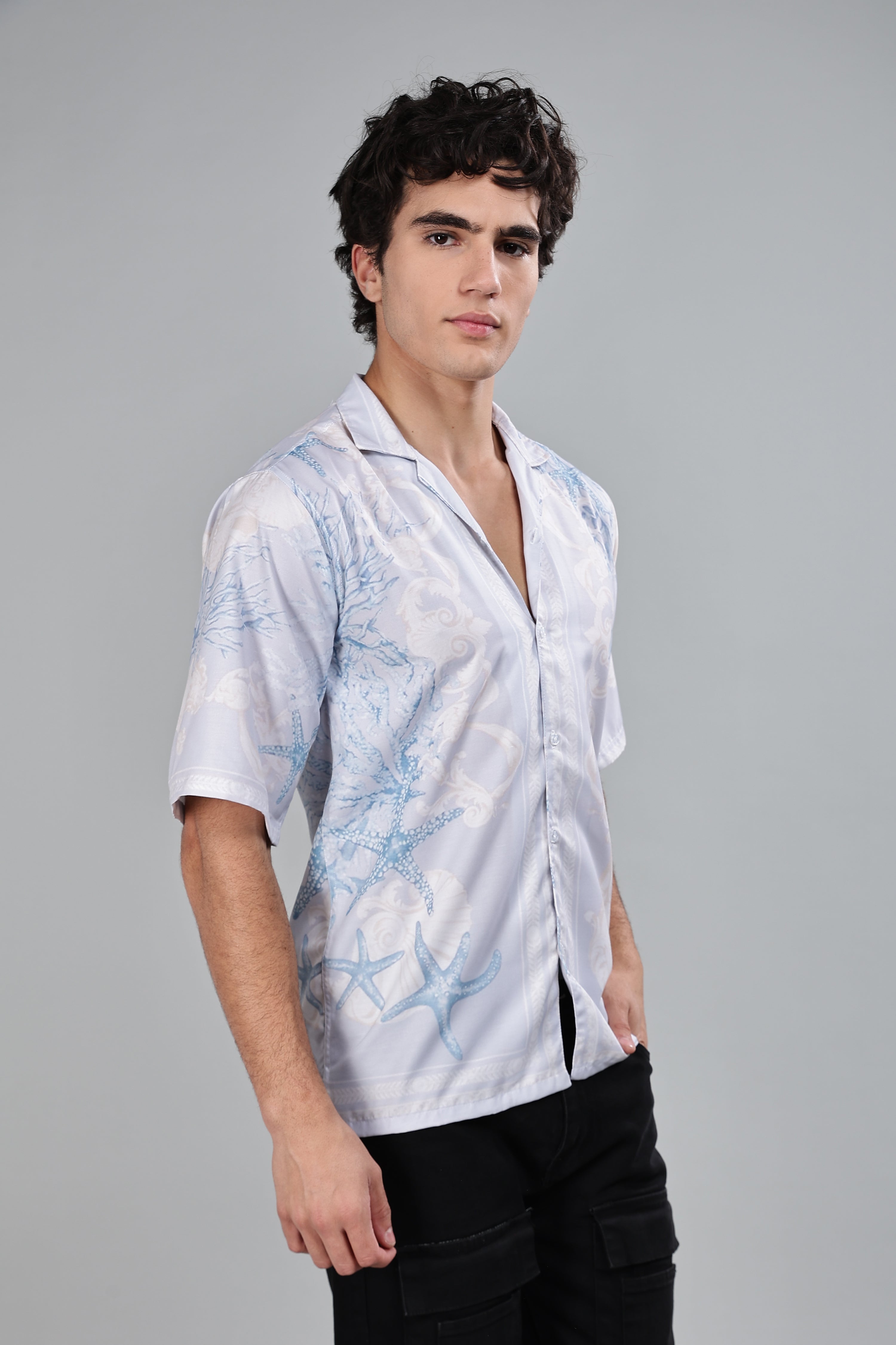 SMOKE BASTIAN DROP SHIRT [blue]