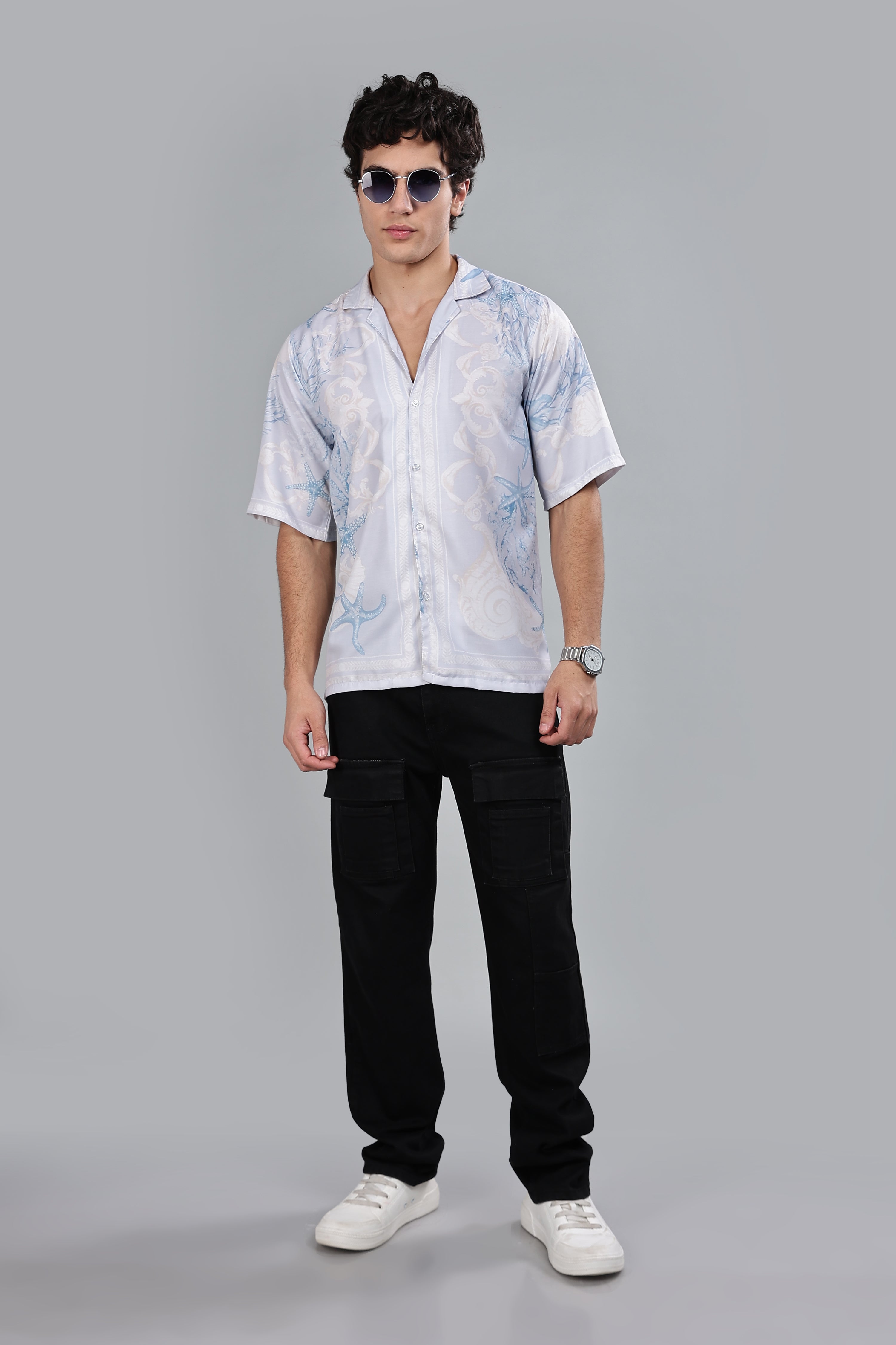 SMOKE BASTIAN DROP SHIRT [blue]