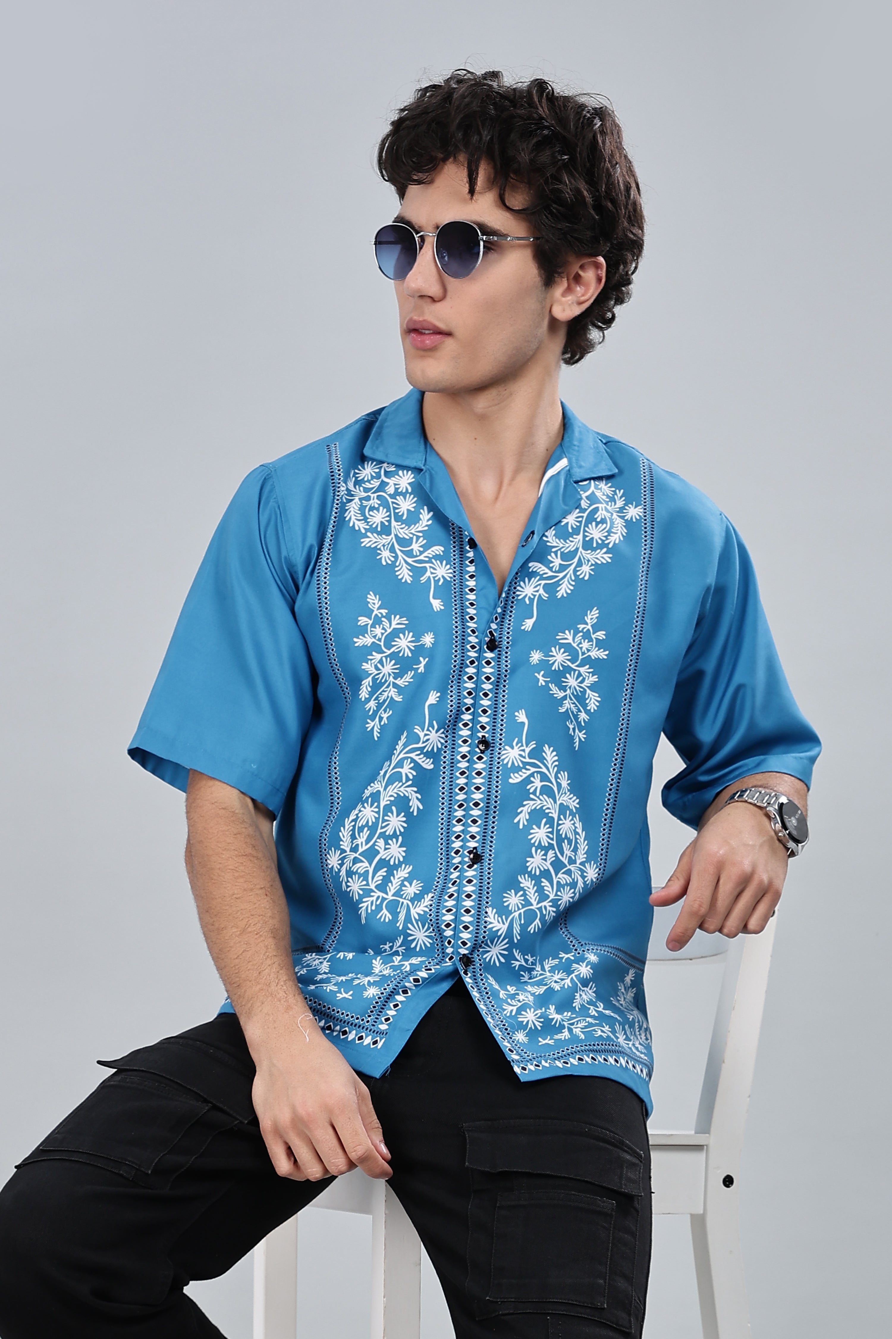 SMOKE MORRIS DROP SHIRT [blue]