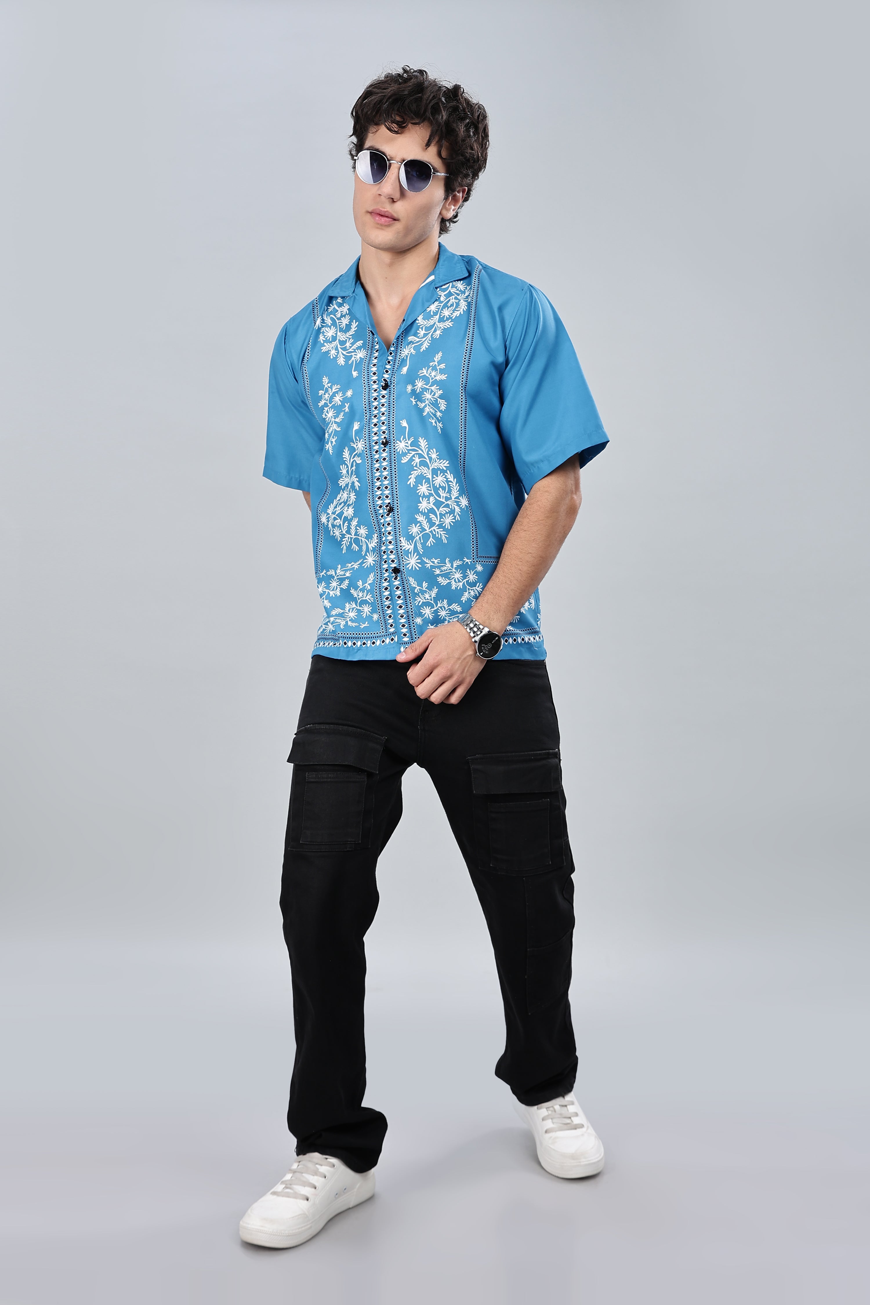SMOKE MORRIS DROP SHIRT [blue]