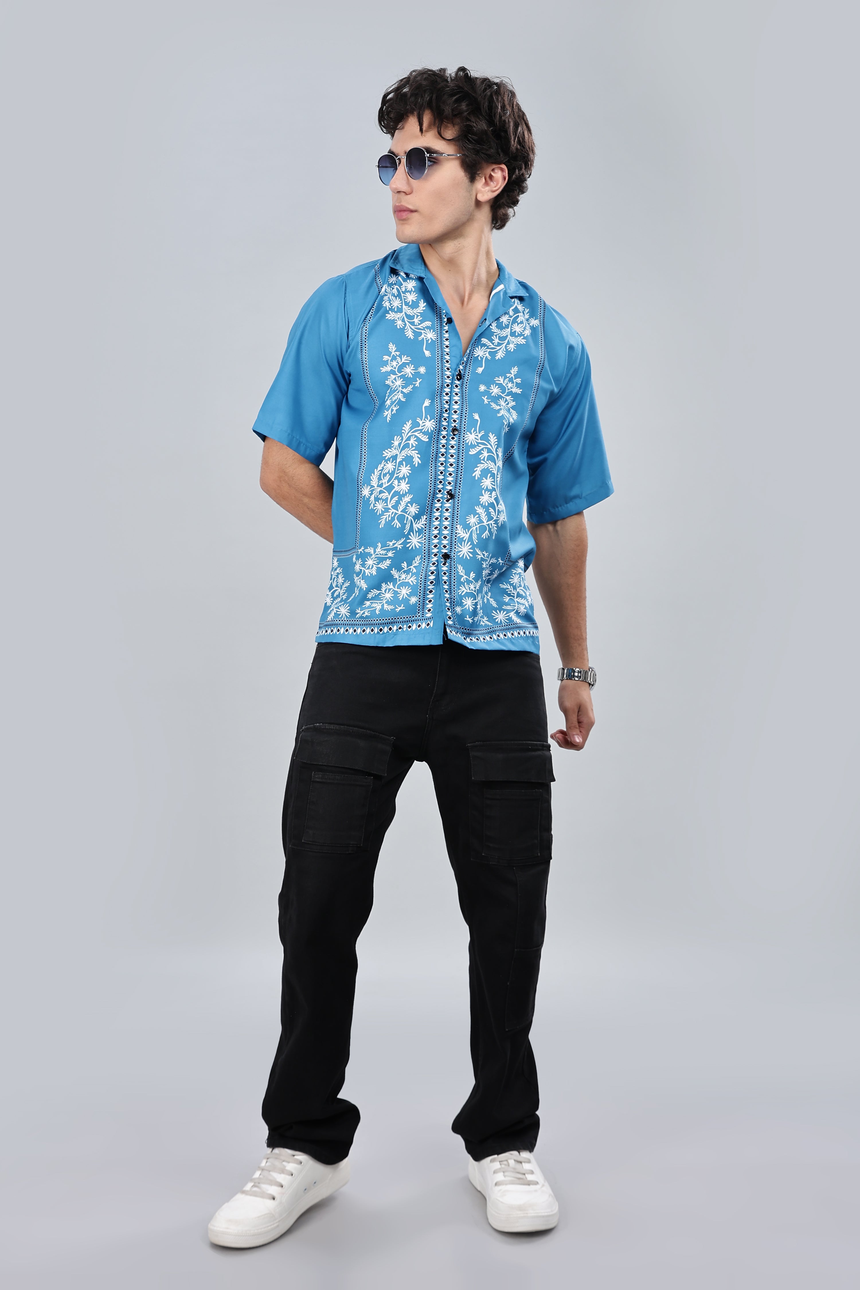 SMOKE MORRIS DROP SHIRT [blue]