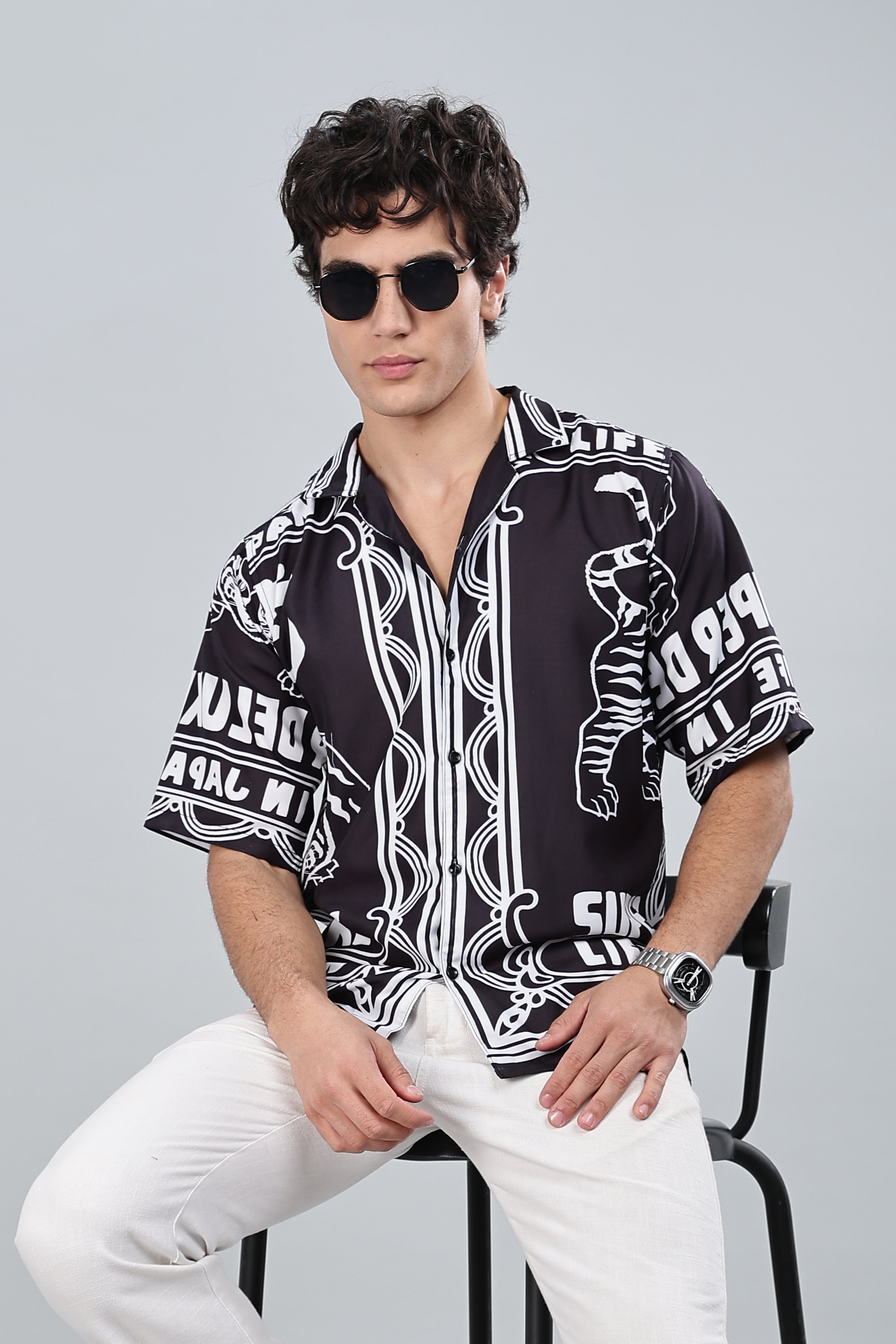 SMOKE JAPAN DROP SHIRT [black]