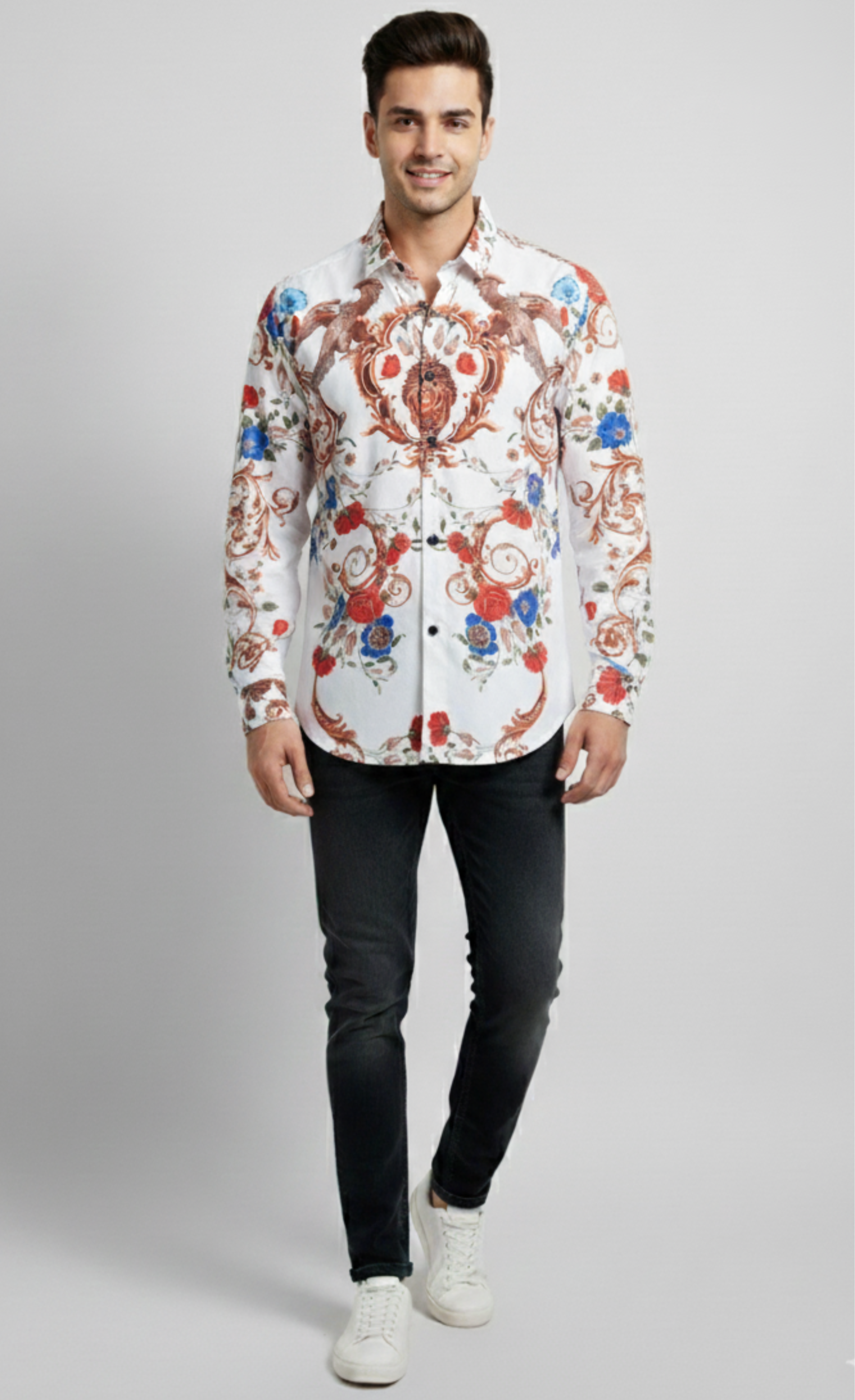 SMOKE ANGELS CLUB SHIRT [white]