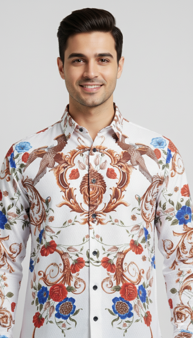 SMOKE ANGELS CLUB SHIRT [white]