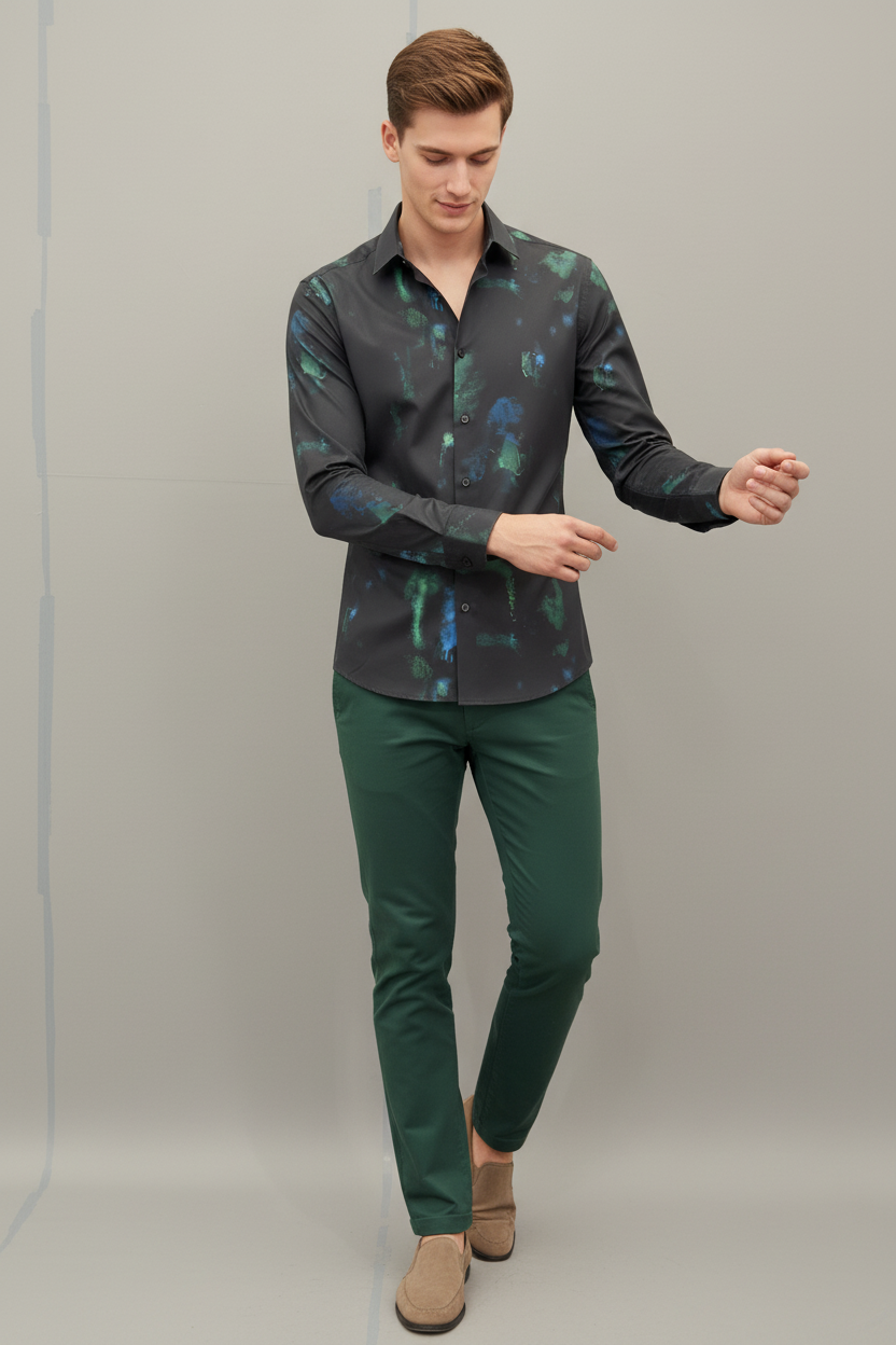 SMOKE BLURY BLACK SHIRT