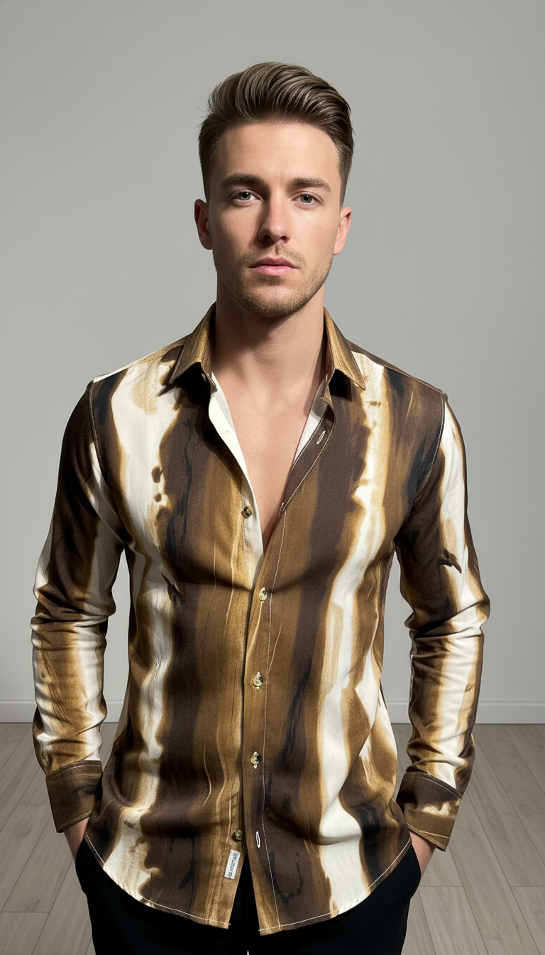 SMOKE FUSION PRINT SHIRT