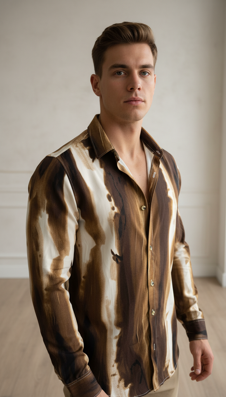 SMOKE FUSION PRINT SHIRT