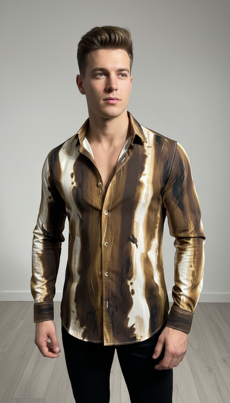 SMOKE FUSION PRINT SHIRT