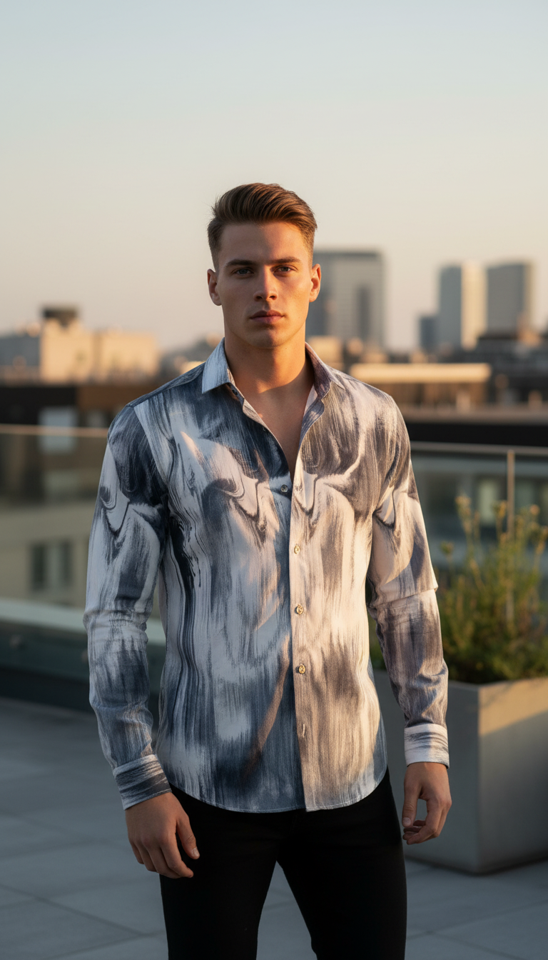 SMOKE BALENO PRINTED SHIRT