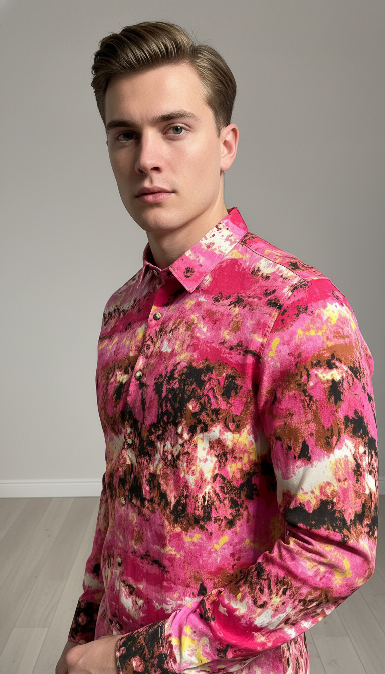 SMOKE FLORANCE PINK SHIRT