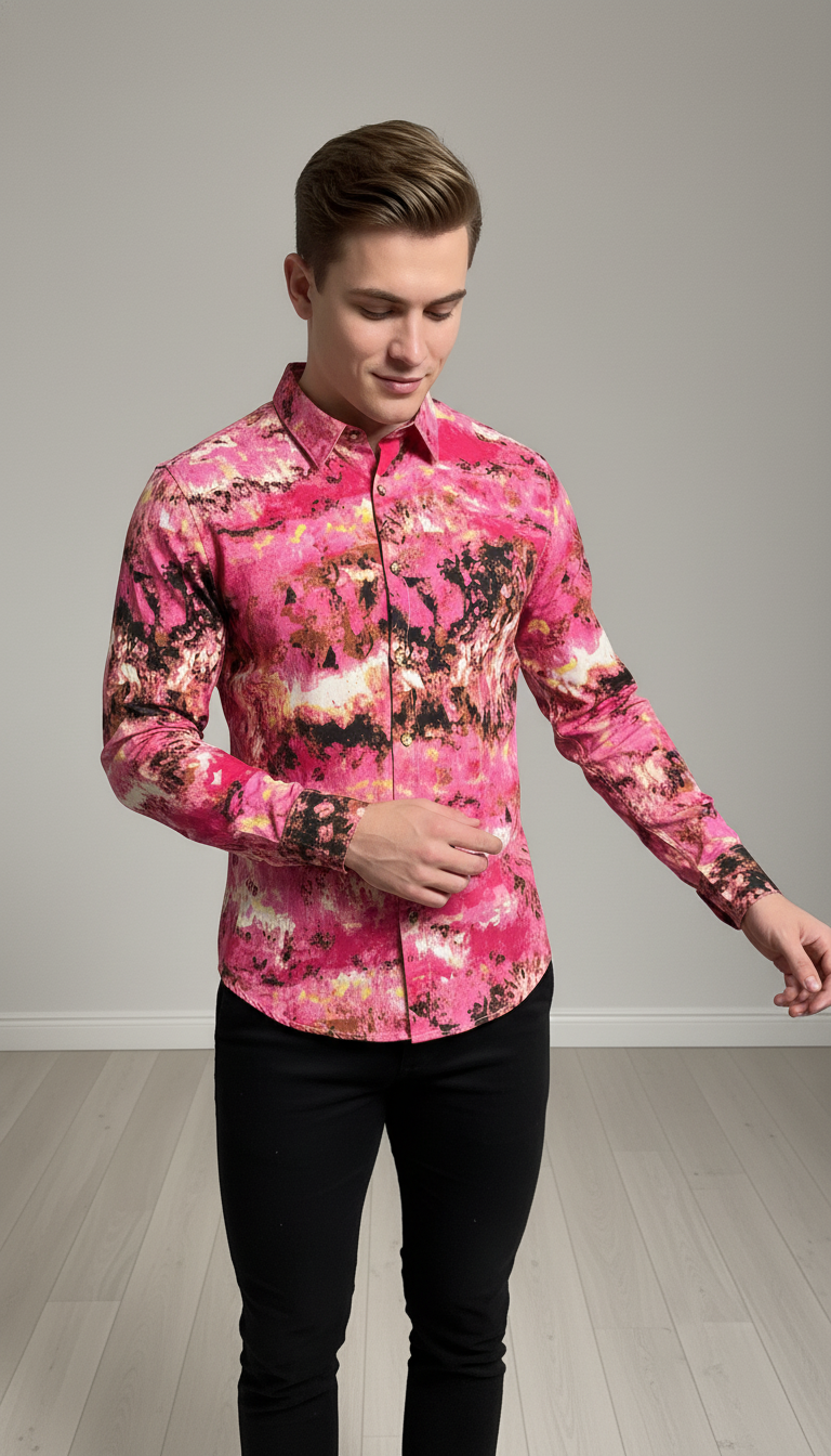 SMOKE FLORANCE PINK SHIRT